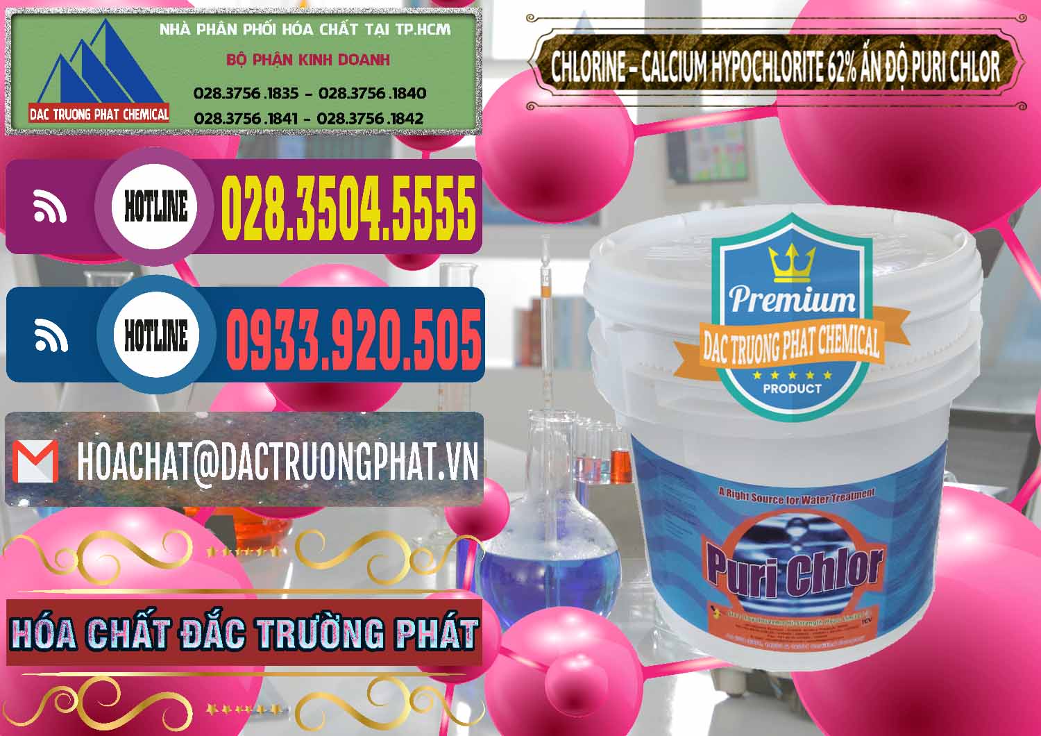 Nhà nhập khẩu _ bán Chlorine – Clorin 62% Puri Chlo Ấn Độ India - 0052 - Chuyên bán _ phân phối hóa chất tại TP.HCM - muabanhoachat.com.vn