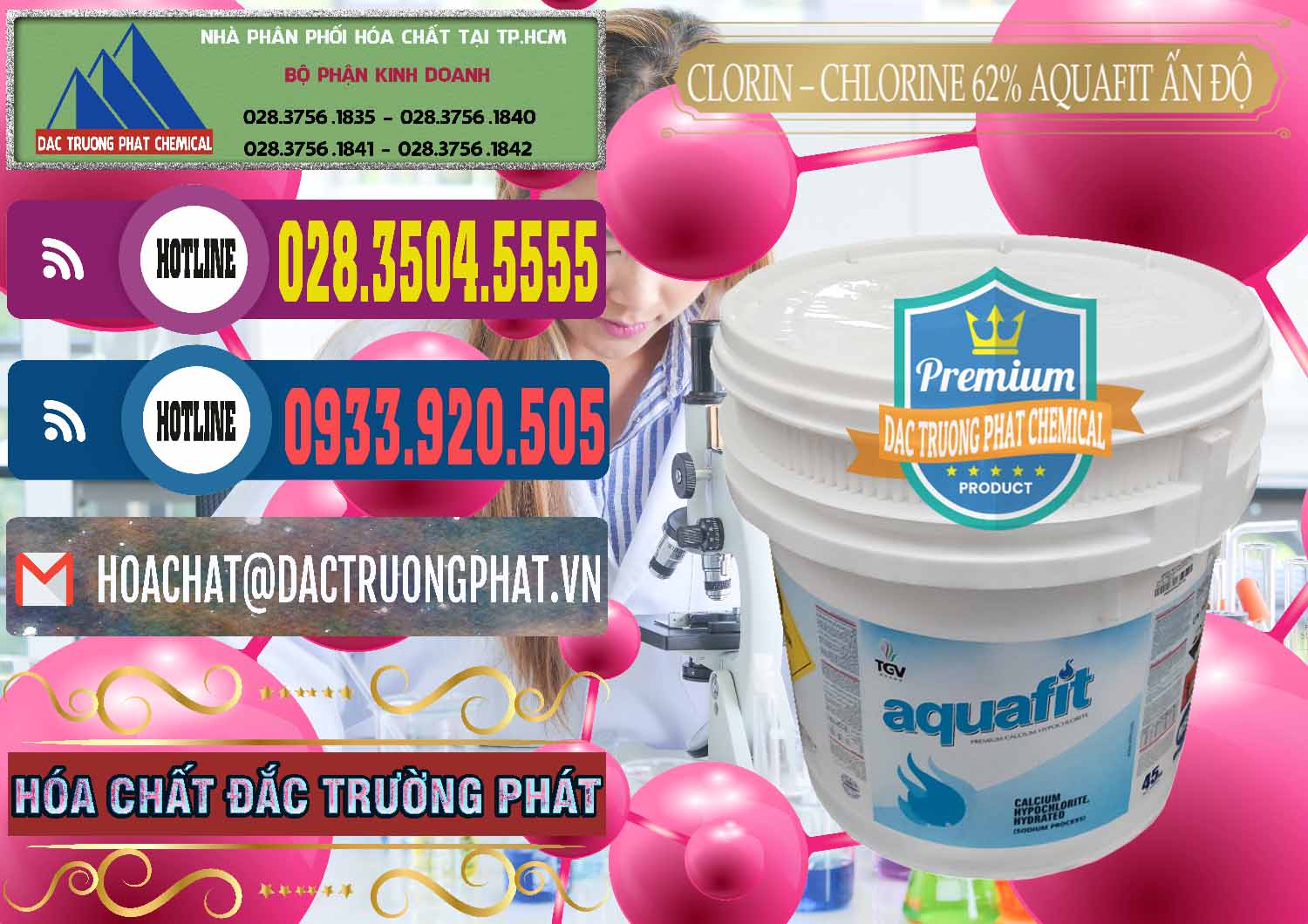 Công ty cung cấp và bán Clorin - Chlorine 62% Aquafit Thùng Lùn Ấn Độ India - 0057 - Công ty chuyên phân phối & nhập khẩu hóa chất tại TP.HCM - muabanhoachat.com.vn