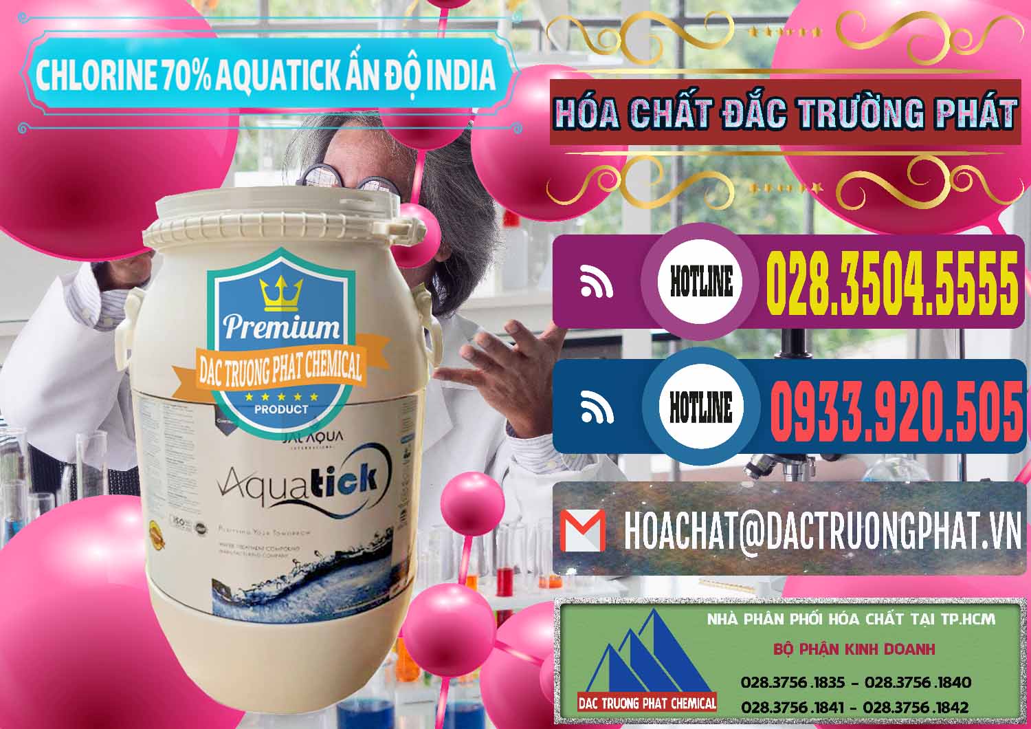 Công ty bán ( cung cấp ) Chlorine – Clorin 70% Aquatick Jal Aqua Ấn Độ India - 0215 - Cty phân phối và cung cấp hóa chất tại TP.HCM - muabanhoachat.com.vn