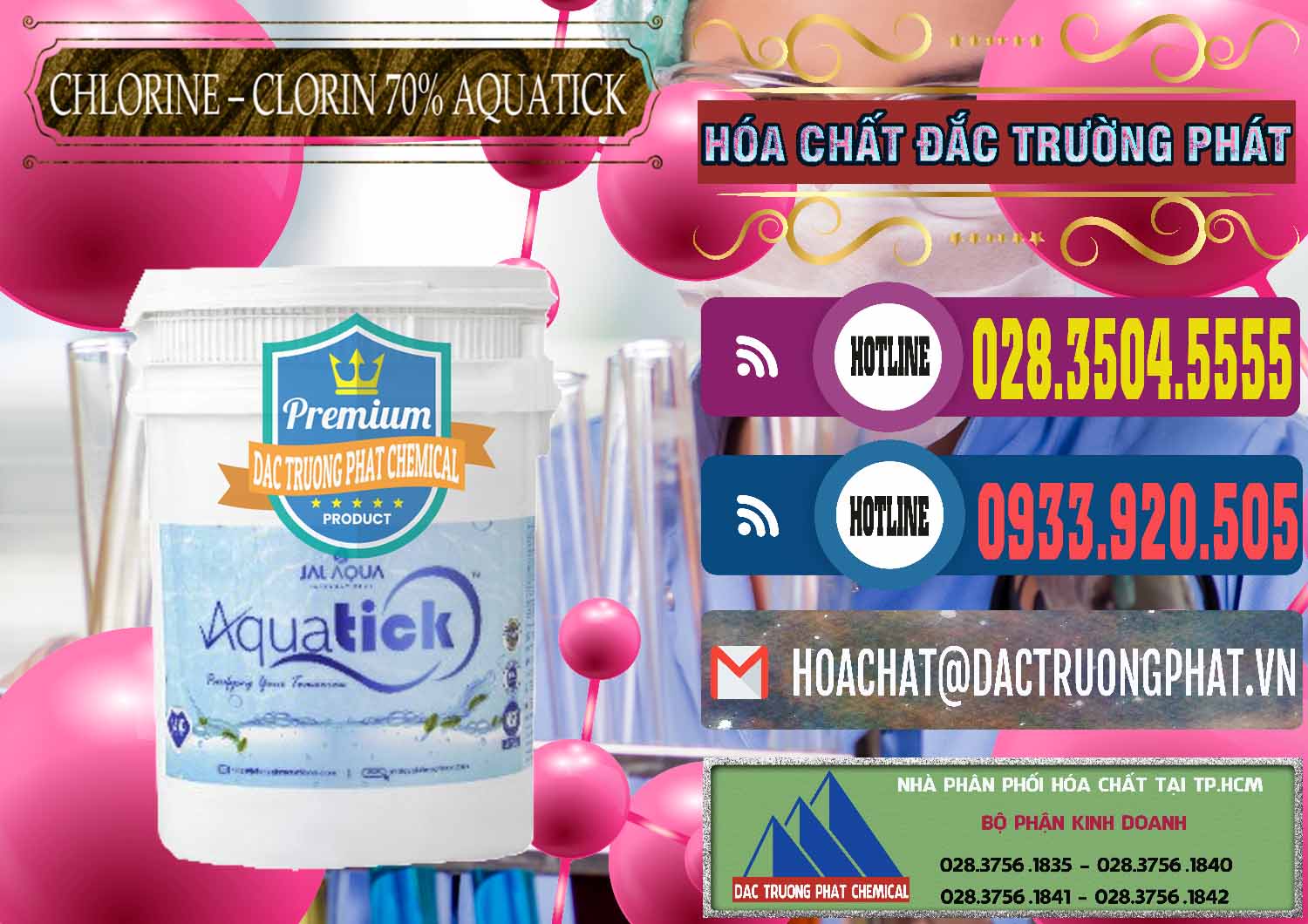 Đơn vị chuyên phân phối ( bán ) Chlorine – Clorin 70% Aquatick Thùng Cao Jal Aqua Ấn Độ India - 0237 - Cung cấp & kinh doanh hóa chất tại TP.HCM - muabanhoachat.com.vn