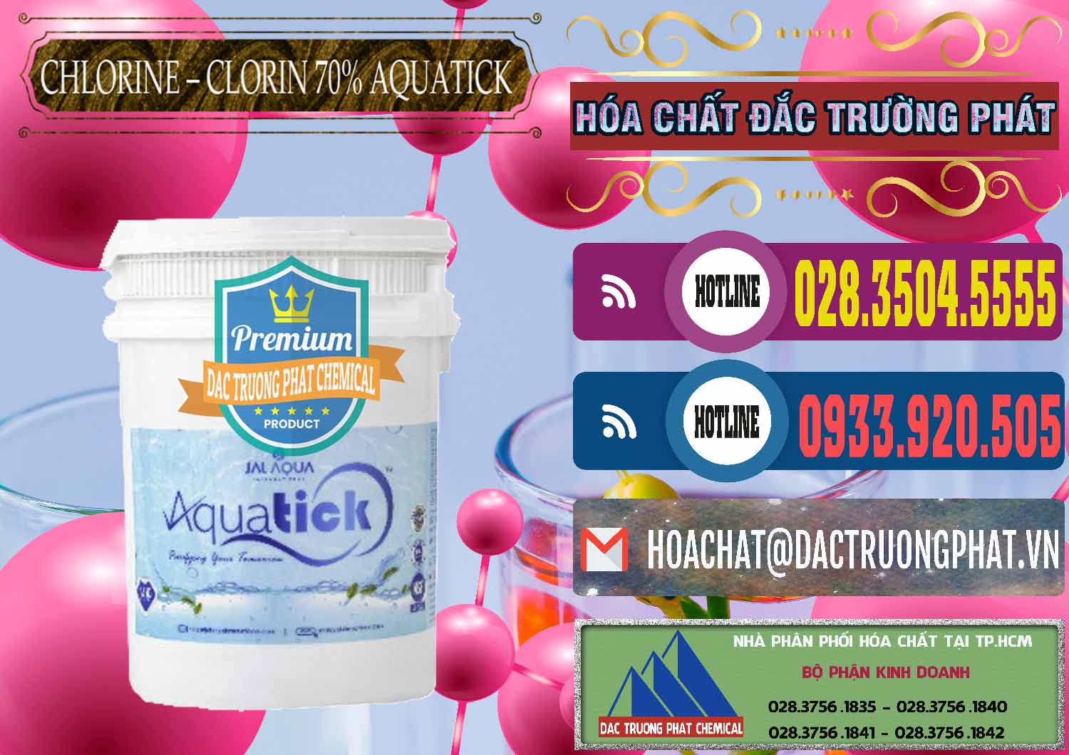 Nhập khẩu và bán Chlorine – Clorin 70% Aquatick Thùng Cao Jal Aqua Ấn Độ India - 0237 - Nơi phân phối - bán hóa chất tại TP.HCM - muabanhoachat.com.vn
