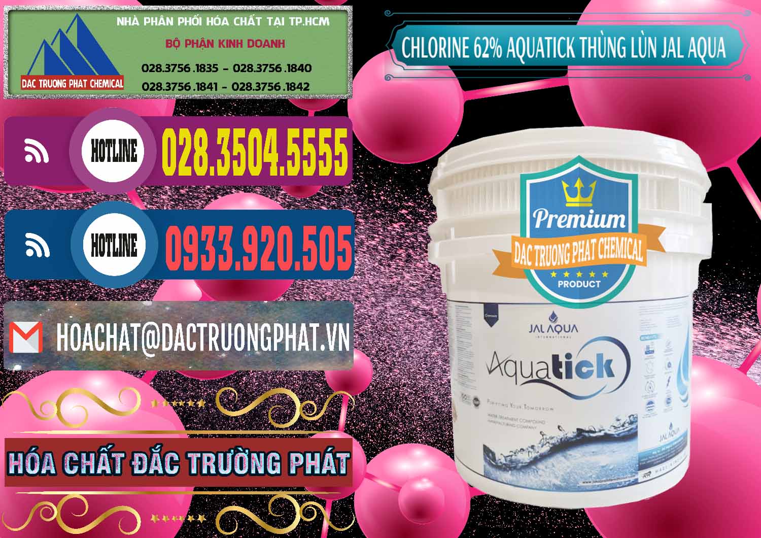 Cty cung ứng ( bán ) Chlorine – Clorin 62% Aquatick Thùng Lùn Jal Aqua Ấn Độ India - 0238 - Đơn vị chuyên bán _ phân phối hóa chất tại TP.HCM - muabanhoachat.com.vn