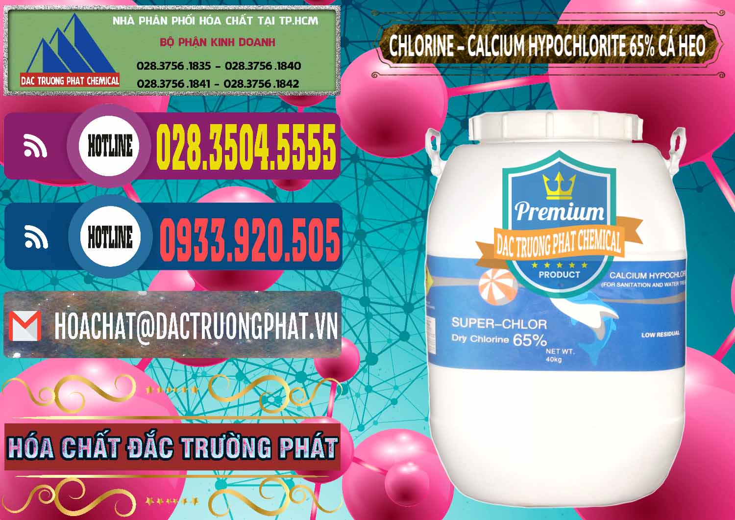 Đơn vị phân phối ( bán ) Clorin - Chlorine Cá Heo 65% Trung Quốc China - 0053 - Cty phân phối - cung cấp hóa chất tại TP.HCM - muabanhoachat.com.vn
