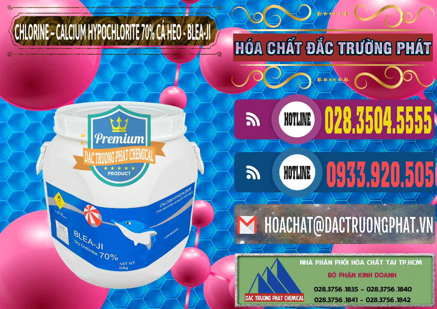 Phân phối - bán Clorin - Chlorine Cá Heo 70% Blea-Ji Trung Quốc China - 0056 - Công ty chuyên kinh doanh & phân phối hóa chất tại TP.HCM - muabanhoachat.com.vn