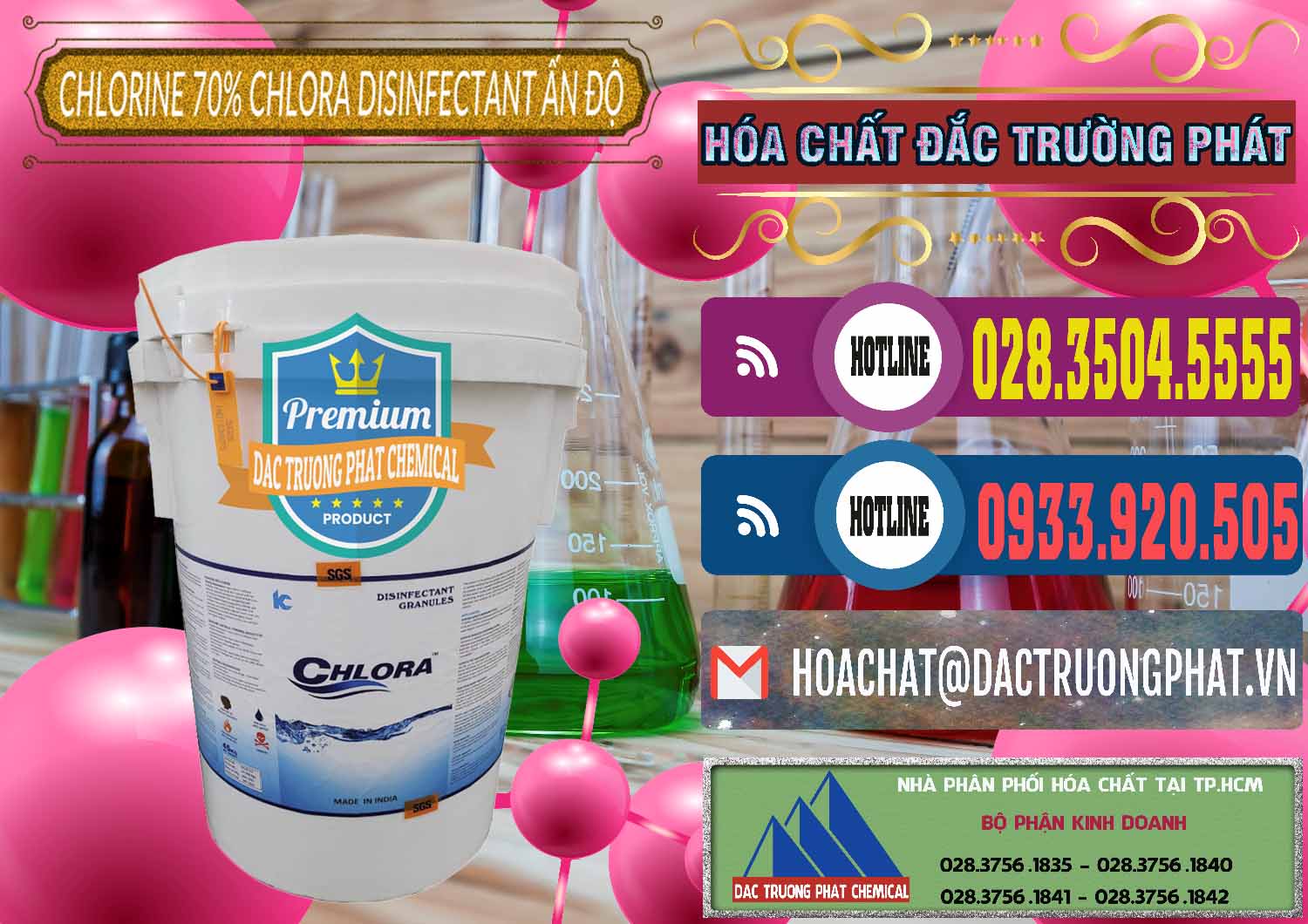 Đơn vị chuyên cung ứng _ bán Chlorine – Clorin 70% Chlora Disinfectant Ấn Độ India - 0213 - Công ty kinh doanh và phân phối hóa chất tại TP.HCM - muabanhoachat.com.vn