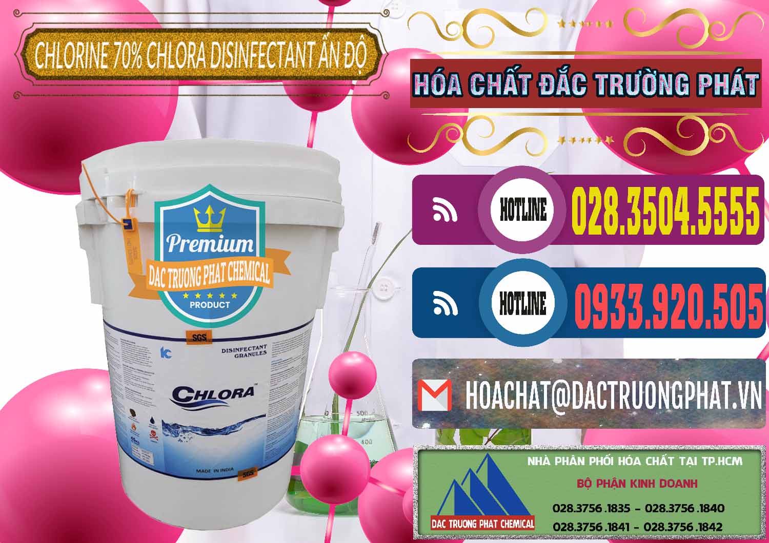 Đơn vị nhập khẩu _ bán Chlorine – Clorin 70% Chlora Disinfectant Ấn Độ India - 0213 - Công ty chuyên cung cấp & kinh doanh hóa chất tại TP.HCM - muabanhoachat.com.vn