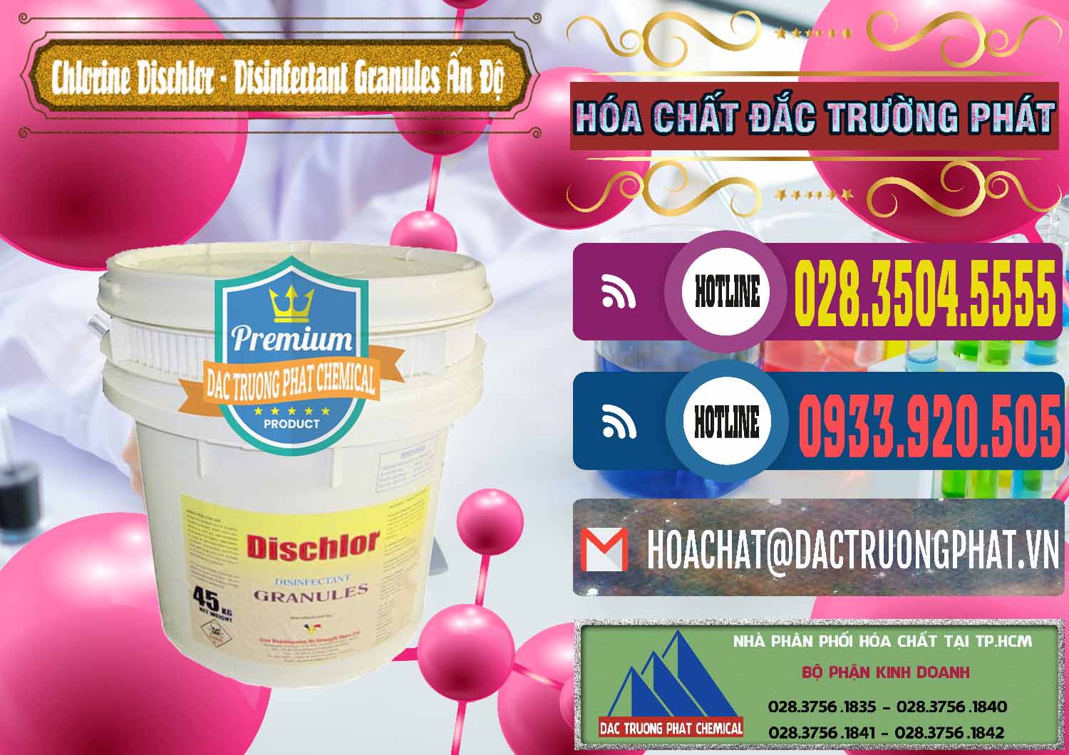 Cty phân phối - bán Chlorine – Clorin 70% Dischlor - Disinfectant Granules Ấn Độ India - 0248 - Nơi chuyên cung cấp & kinh doanh hóa chất tại TP.HCM - muabanhoachat.com.vn