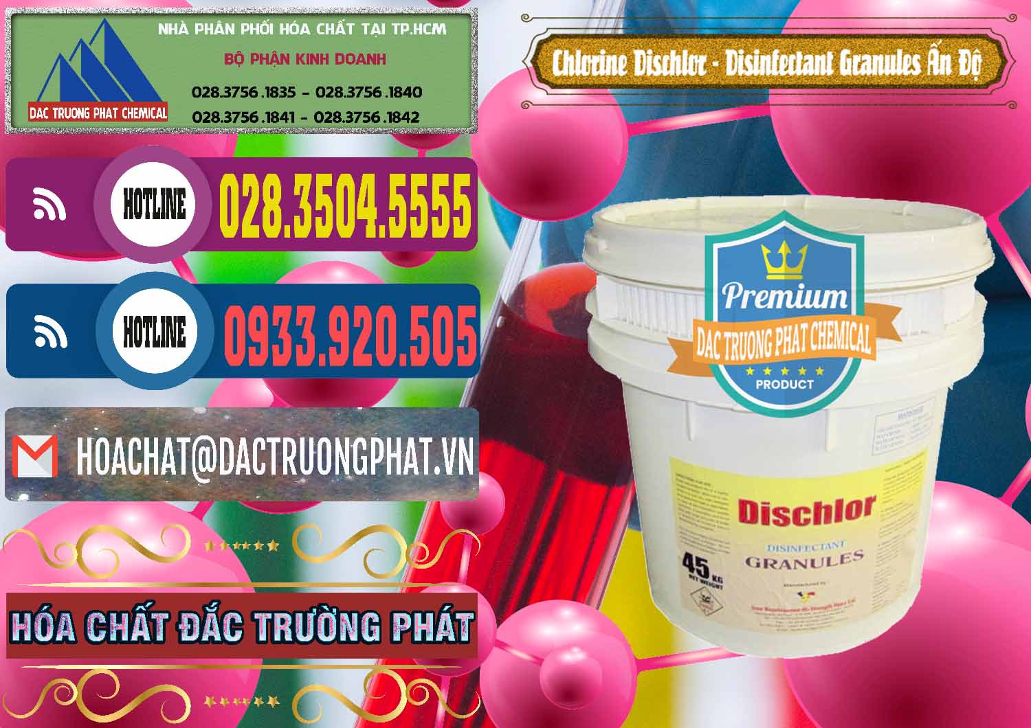 Nơi chuyên nhập khẩu và bán Chlorine – Clorin 70% Dischlor - Disinfectant Granules Ấn Độ India - 0248 - Nơi chuyên cung cấp ( kinh doanh ) hóa chất tại TP.HCM - muabanhoachat.com.vn