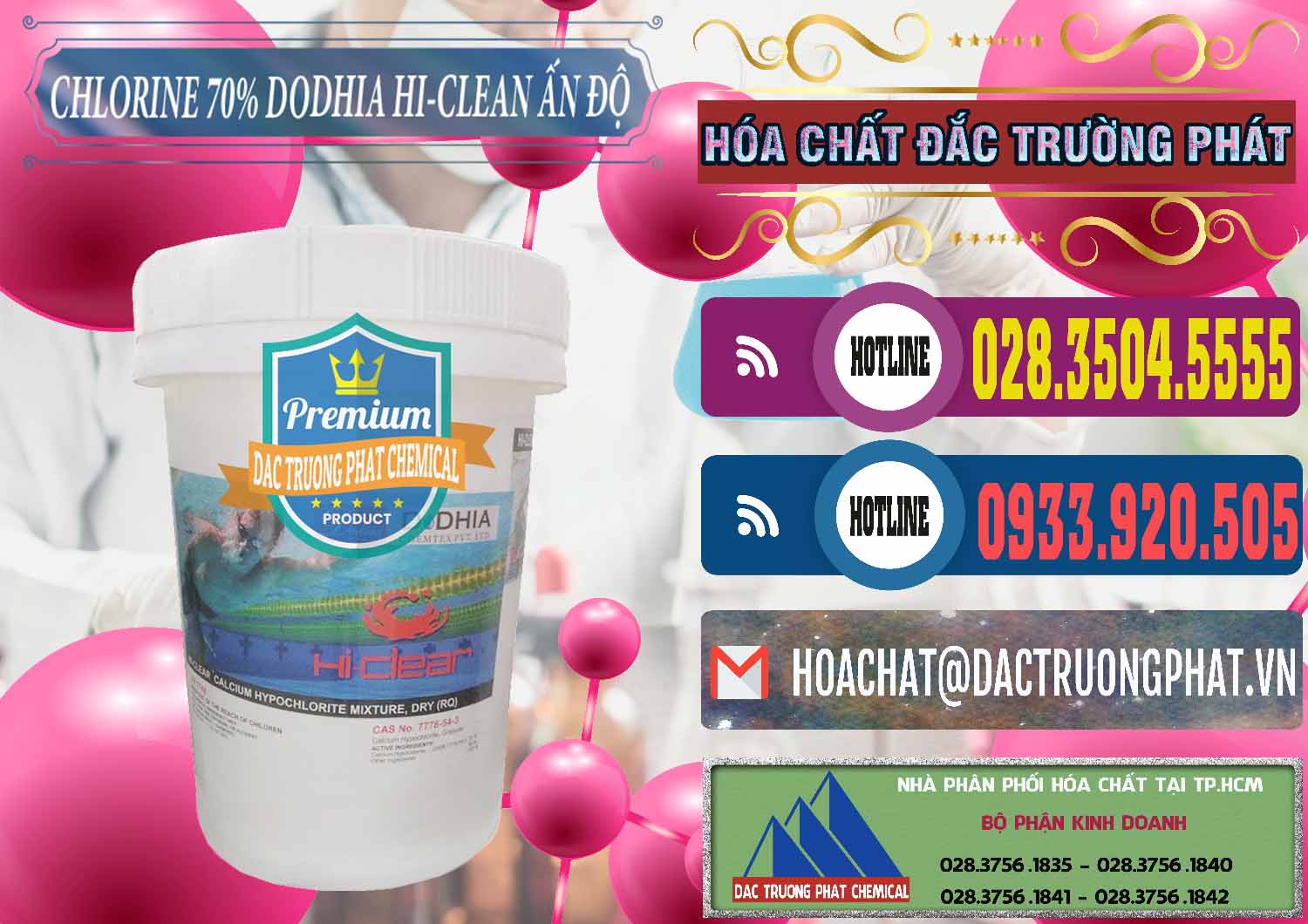 Cty chuyên cung cấp _ bán Chlorine – Clorin 70% Dodhia Hi-Clean Ấn Độ India - 0214 - Đơn vị chuyên bán & phân phối hóa chất tại TP.HCM - muabanhoachat.com.vn