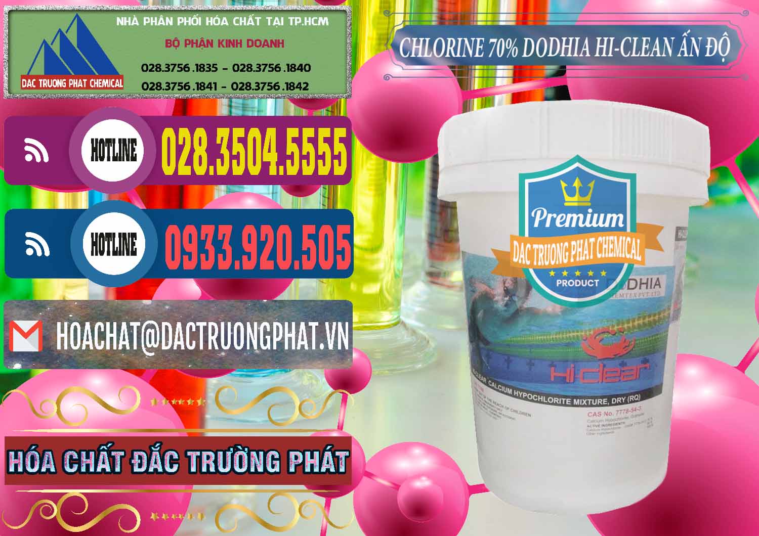 Cty chuyên nhập khẩu và bán Chlorine – Clorin 70% Dodhia Hi-Clean Ấn Độ India - 0214 - Nhà cung cấp - phân phối hóa chất tại TP.HCM - muabanhoachat.com.vn