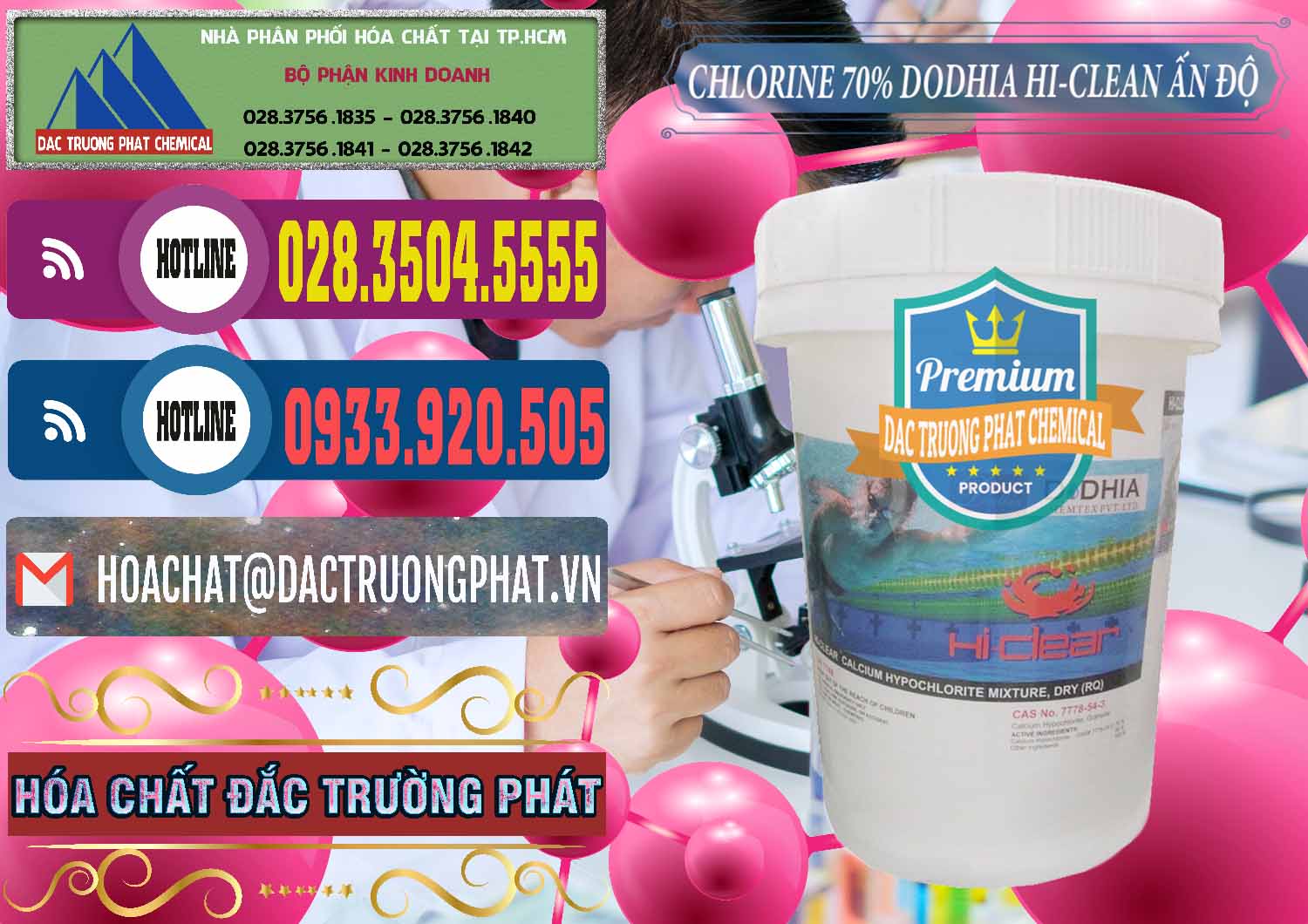 Đơn vị bán - cung cấp Chlorine – Clorin 70% Dodhia Hi-Clean Ấn Độ India - 0214 - Bán & phân phối hóa chất tại TP.HCM - muabanhoachat.com.vn
