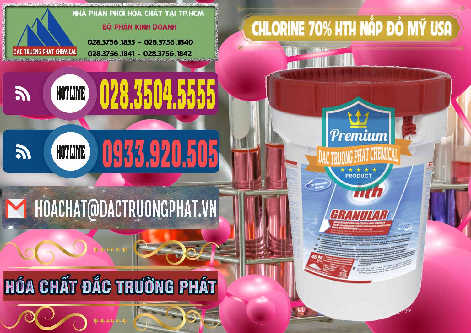 Cty bán & cung cấp Clorin – Chlorine 70% HTH Nắp Đỏ Mỹ Usa - 0244 - Công ty cung cấp và phân phối hóa chất tại TP.HCM - muabanhoachat.com.vn