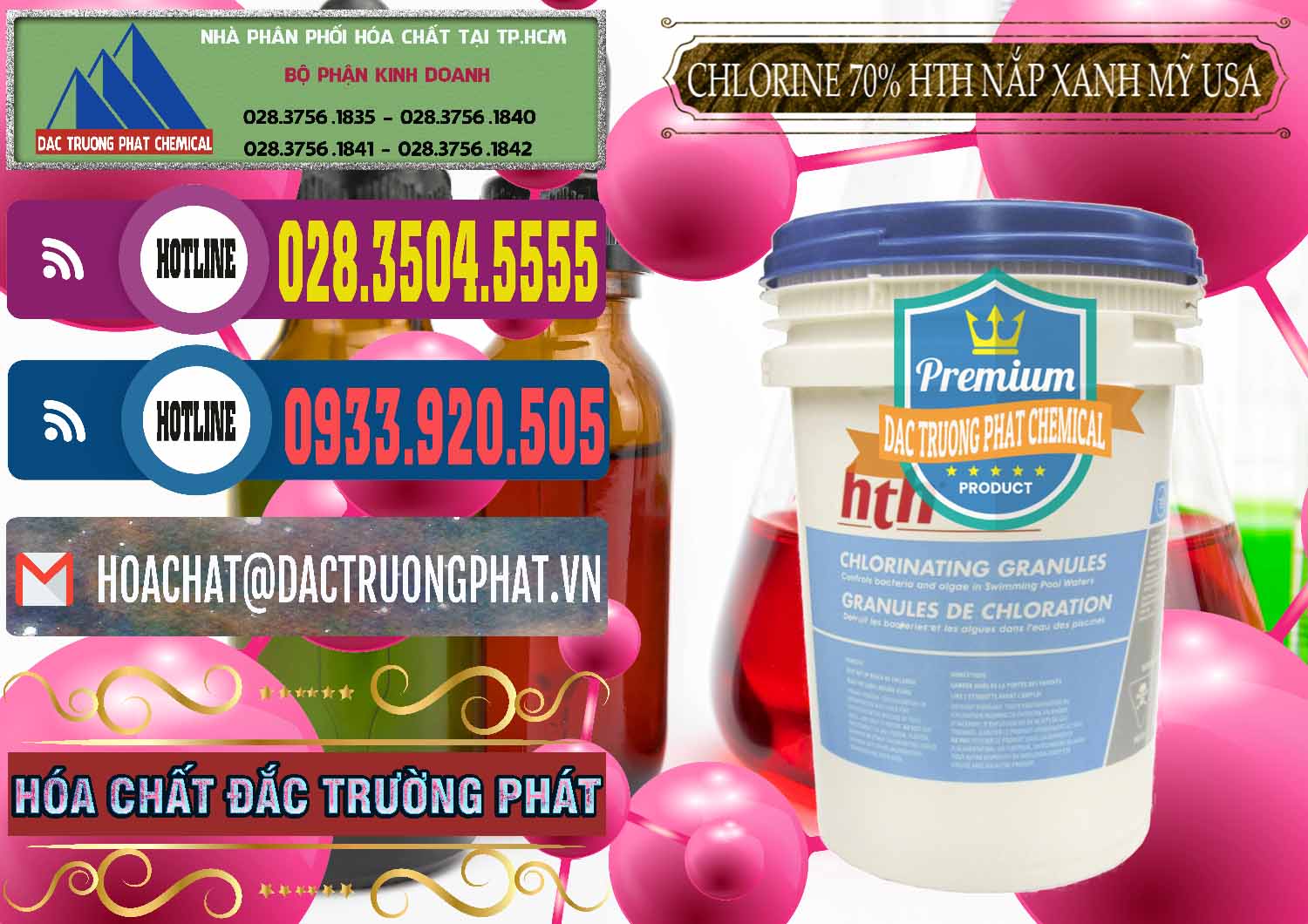 Nhà cung ứng _ bán Clorin – Chlorine 70% HTH Nắp Xanh Mỹ Usa - 0245 - Nhà cung cấp - phân phối hóa chất tại TP.HCM - muabanhoachat.com.vn