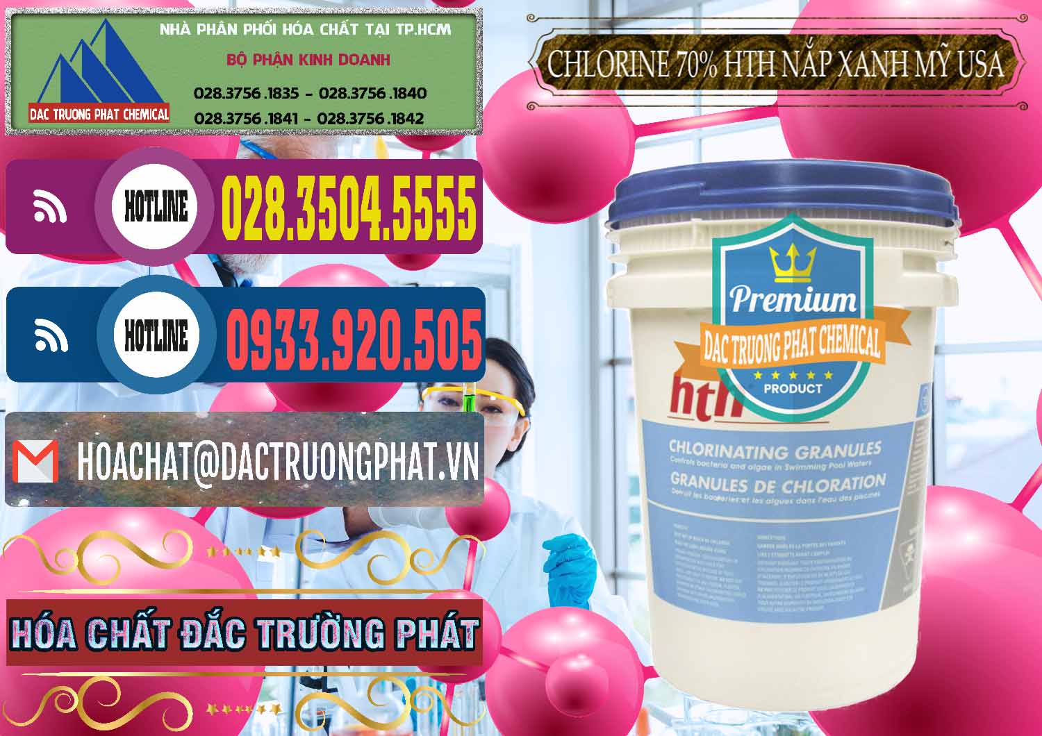 Công ty bán và cung cấp Clorin – Chlorine 70% HTH Nắp Xanh Mỹ Usa - 0245 - Cty cung cấp _ bán hóa chất tại TP.HCM - muabanhoachat.com.vn