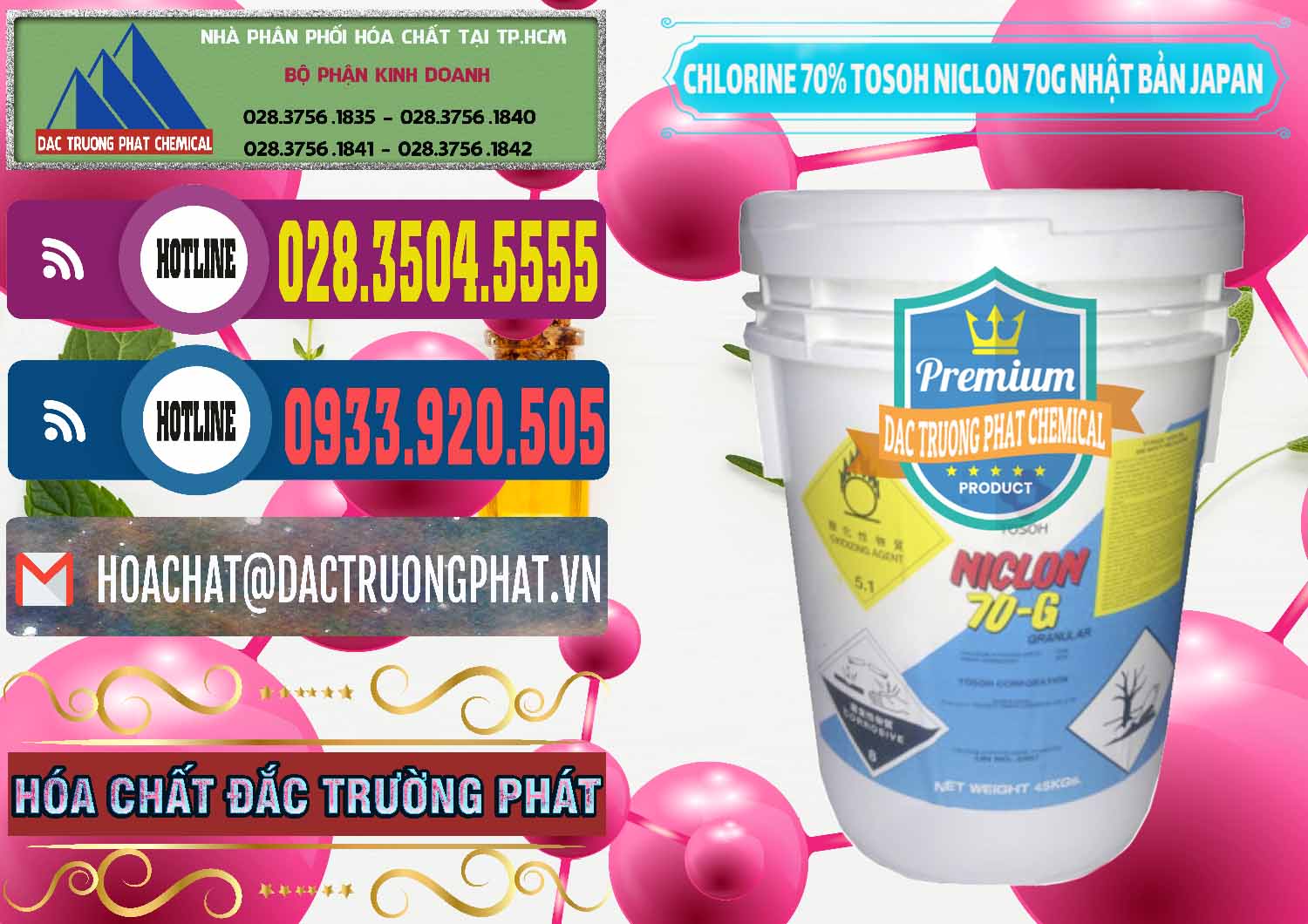Công ty chuyên bán - phân phối Clorin – Chlorine 70% Tosoh Niclon 70G Nhật Bản Japan - 0242 - Nơi nhập khẩu - cung cấp hóa chất tại TP.HCM - muabanhoachat.com.vn