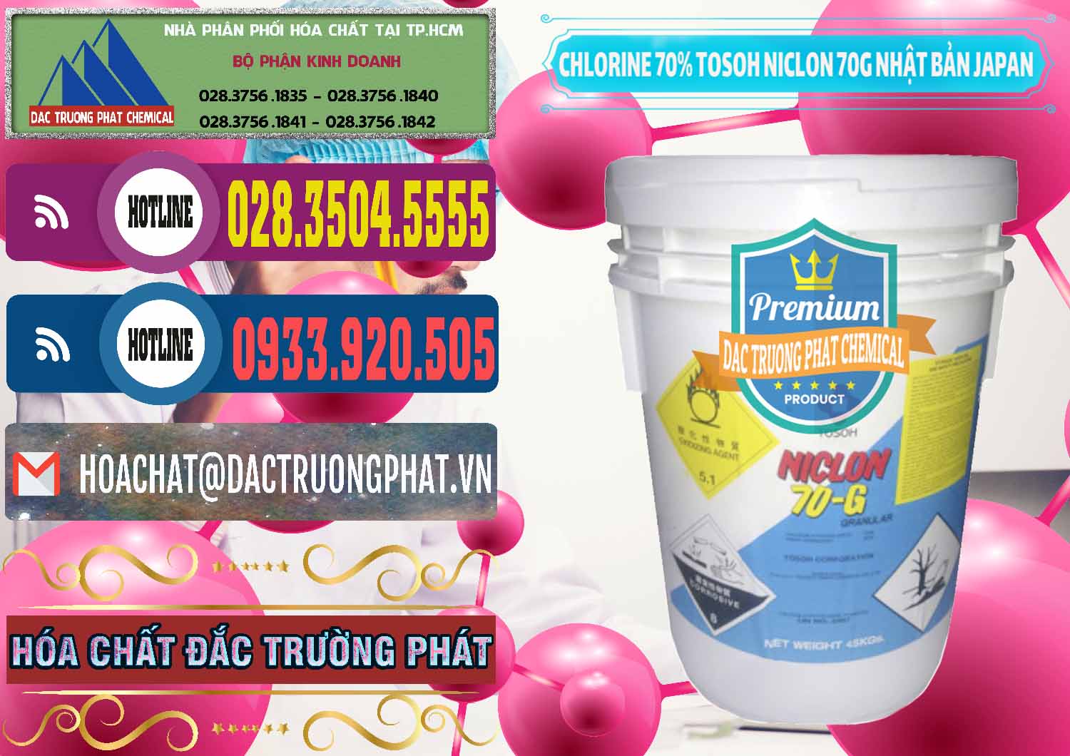 Nơi chuyên nhập khẩu và bán Clorin – Chlorine 70% Tosoh Niclon 70G Nhật Bản Japan - 0242 - Cty chuyên cung cấp ( bán ) hóa chất tại TP.HCM - muabanhoachat.com.vn
