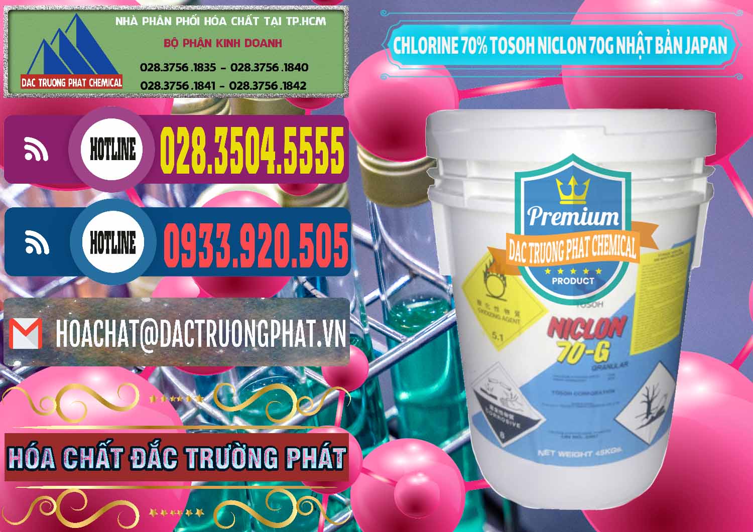 Nơi phân phối _ bán Clorin – Chlorine 70% Tosoh Niclon 70G Nhật Bản Japan - 0242 - Cty phân phối _ cung ứng hóa chất tại TP.HCM - muabanhoachat.com.vn