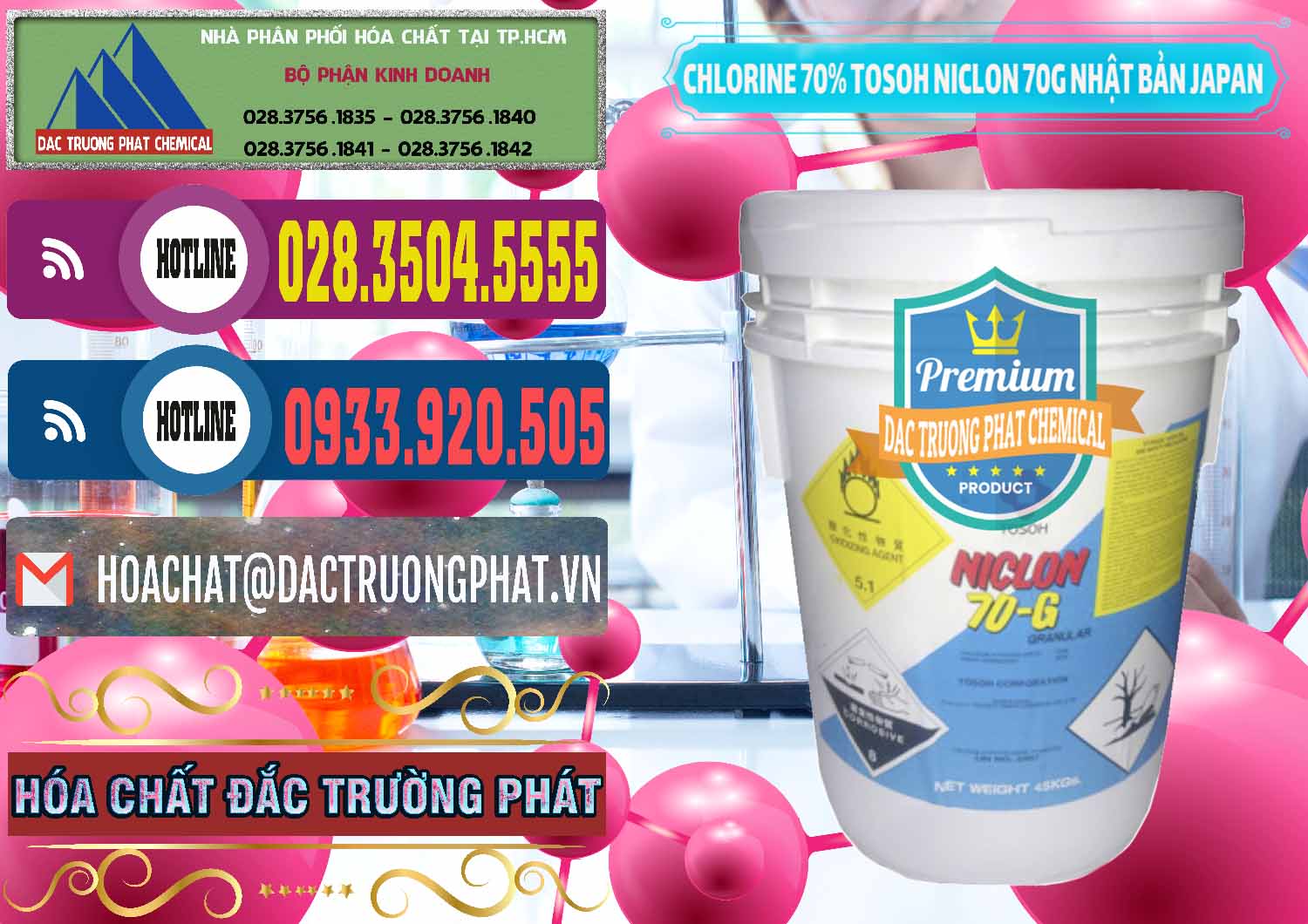 Kinh doanh ( bán ) Clorin – Chlorine 70% Tosoh Niclon 70G Nhật Bản Japan - 0242 - Chuyên phân phối và cung cấp hóa chất tại TP.HCM - muabanhoachat.com.vn