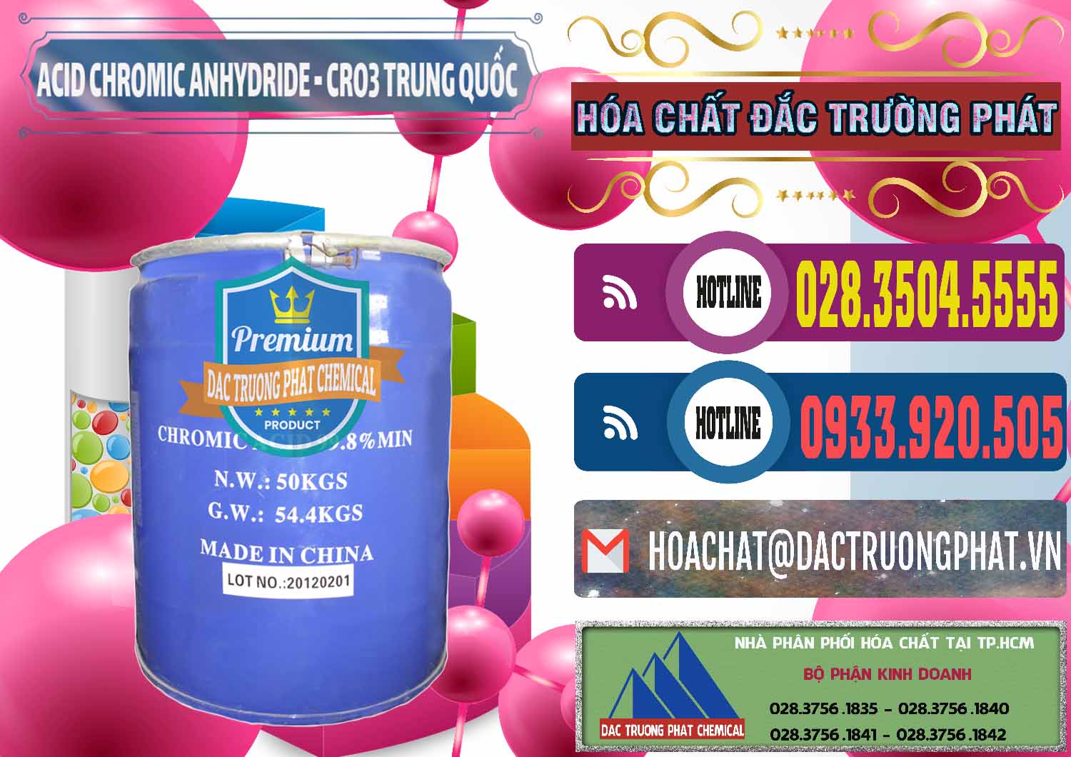 Kinh doanh - bán Acid Chromic Anhydride - Cromic CRO3 Trung Quốc China - 0007 - Cty cung ứng - phân phối hóa chất tại TP.HCM - muabanhoachat.com.vn