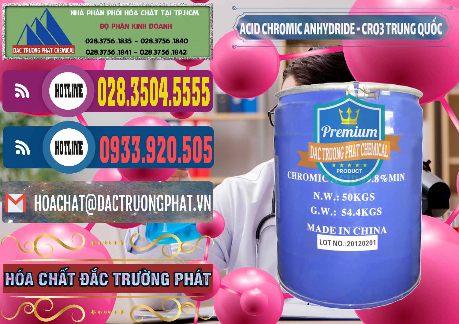 Nơi chuyên kinh doanh & bán Acid Chromic Anhydride - Cromic CRO3 Trung Quốc China - 0007 - Công ty kinh doanh và cung cấp hóa chất tại TP.HCM - muabanhoachat.com.vn