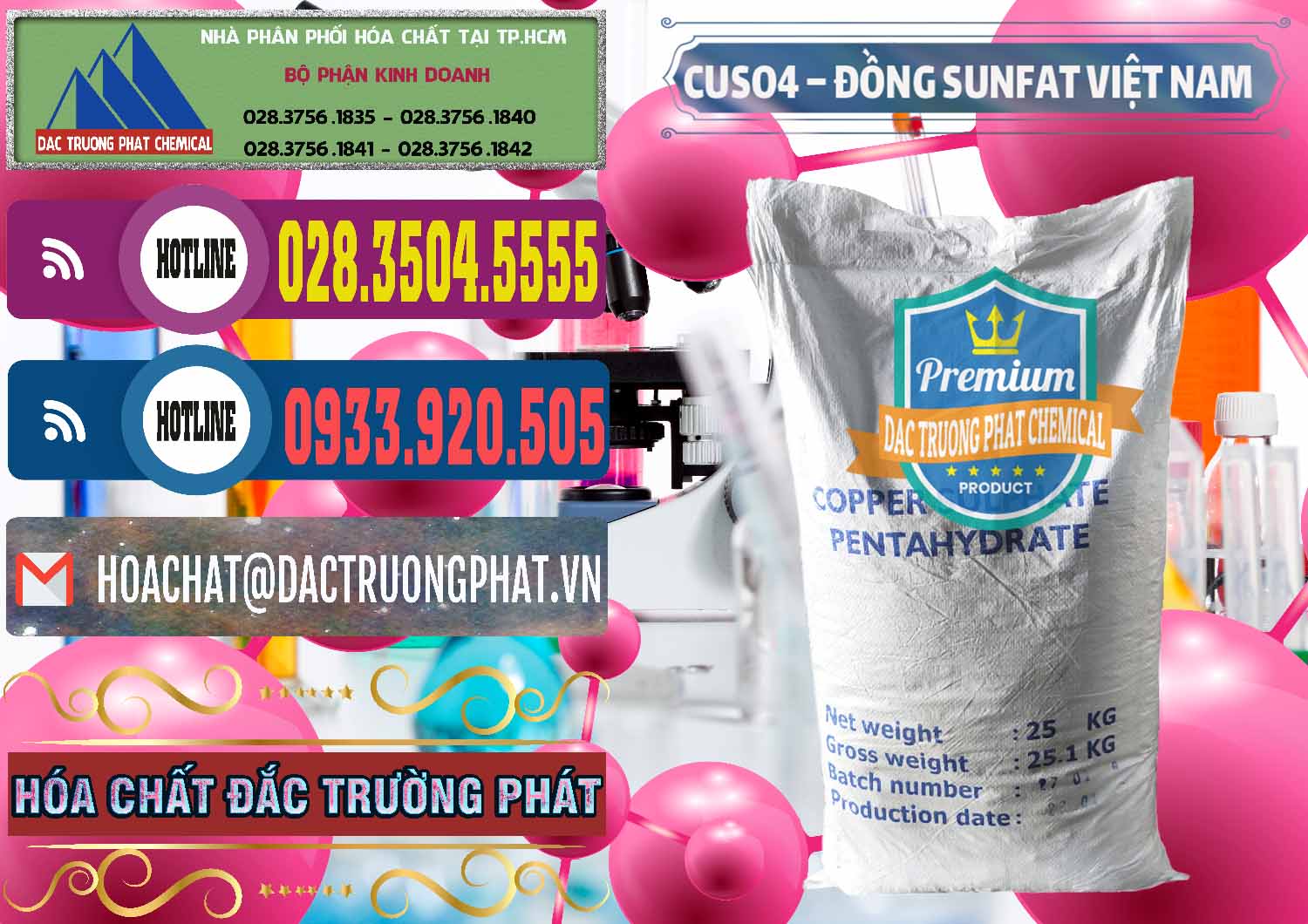 Chuyên phân phối _ bán CuSO4 – Đồng Sunfat Dạng Bột Việt Nam - 0196 - Cty chuyên kinh doanh ( bán ) hóa chất tại TP.HCM - muabanhoachat.com.vn