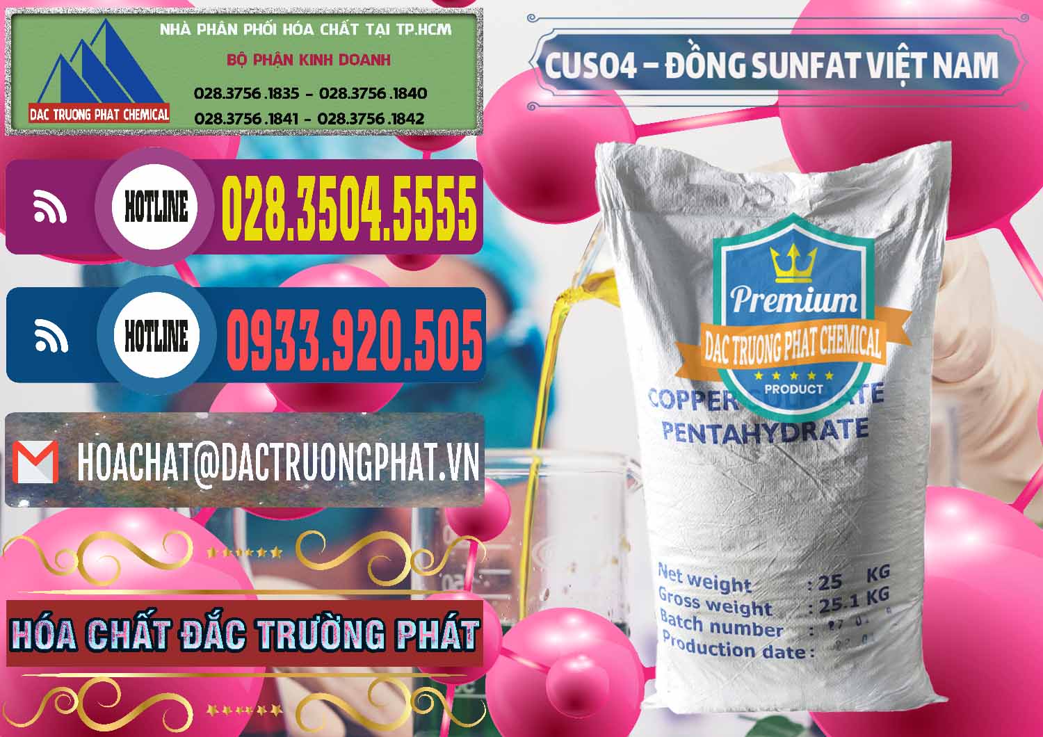 Cung cấp _ bán CuSO4 – Đồng Sunfat Dạng Bột Việt Nam - 0196 - Bán - cung cấp hóa chất tại TP.HCM - muabanhoachat.com.vn