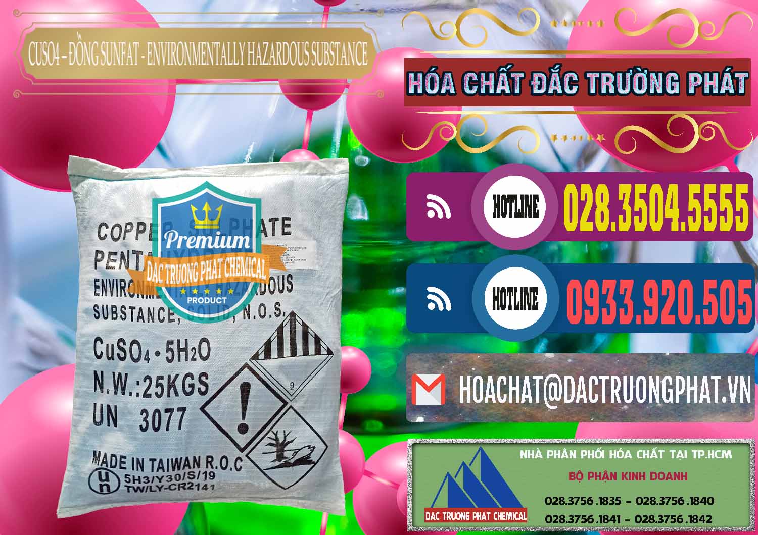 Bán và phân phối CuSO4 – Đồng Sunfat Đài Loan Taiwan - 0059 - Chuyên phân phối ( bán ) hóa chất tại TP.HCM - muabanhoachat.com.vn