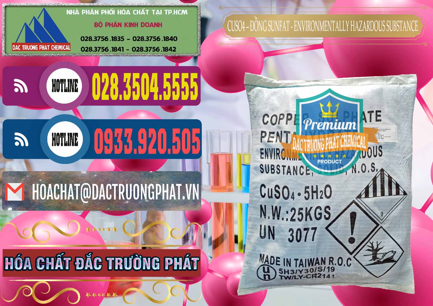 Nơi chuyên phân phối & bán CuSO4 – Đồng Sunfat Đài Loan Taiwan - 0059 - Công ty bán ( phân phối ) hóa chất tại TP.HCM - muabanhoachat.com.vn