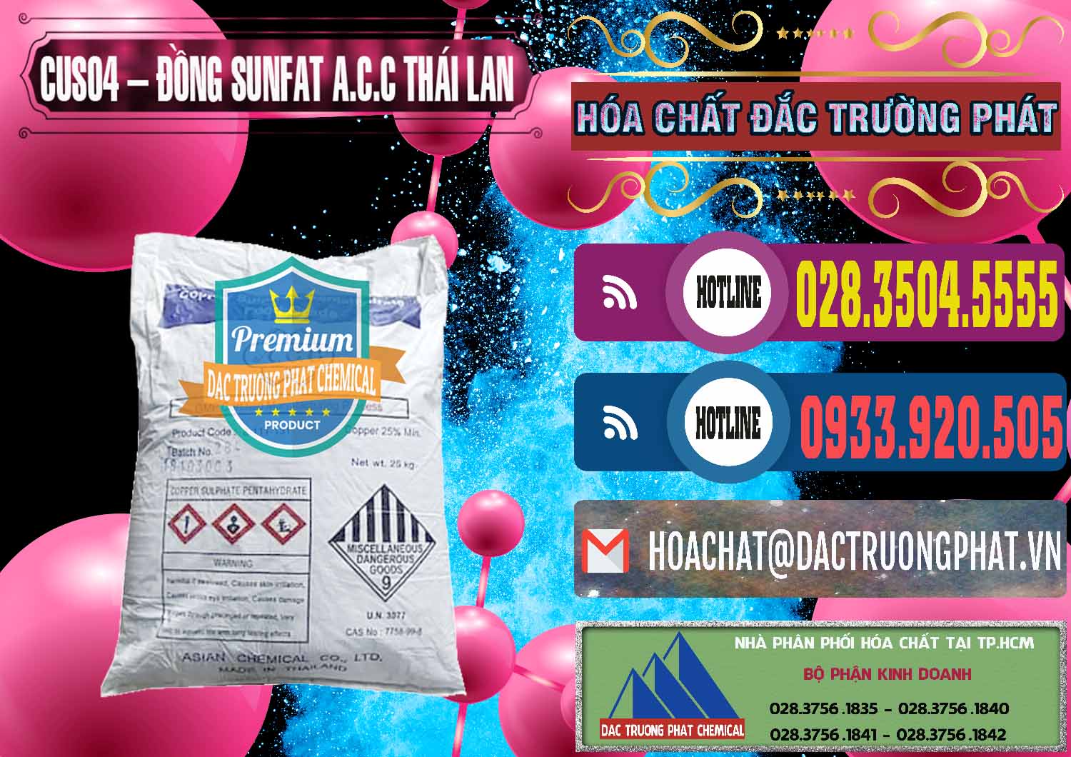 Đơn vị chuyên bán _ cung ứng CuSO4 – Đồng Sunfat A.C.C Thái Lan - 0249 - Cty cung cấp & bán hóa chất tại TP.HCM - muabanhoachat.com.vn