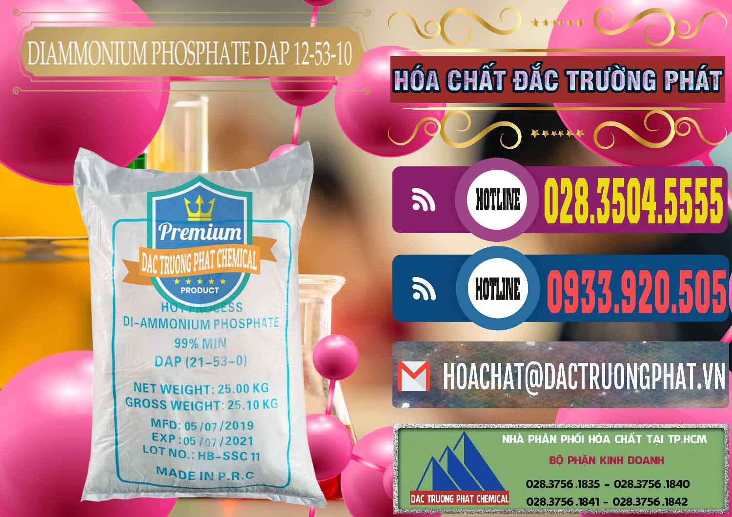 Chuyên bán & cung cấp DAP - Diammonium Phosphate Trung Quốc China - 0319 - Đơn vị chuyên nhập khẩu _ phân phối hóa chất tại TP.HCM - muabanhoachat.com.vn