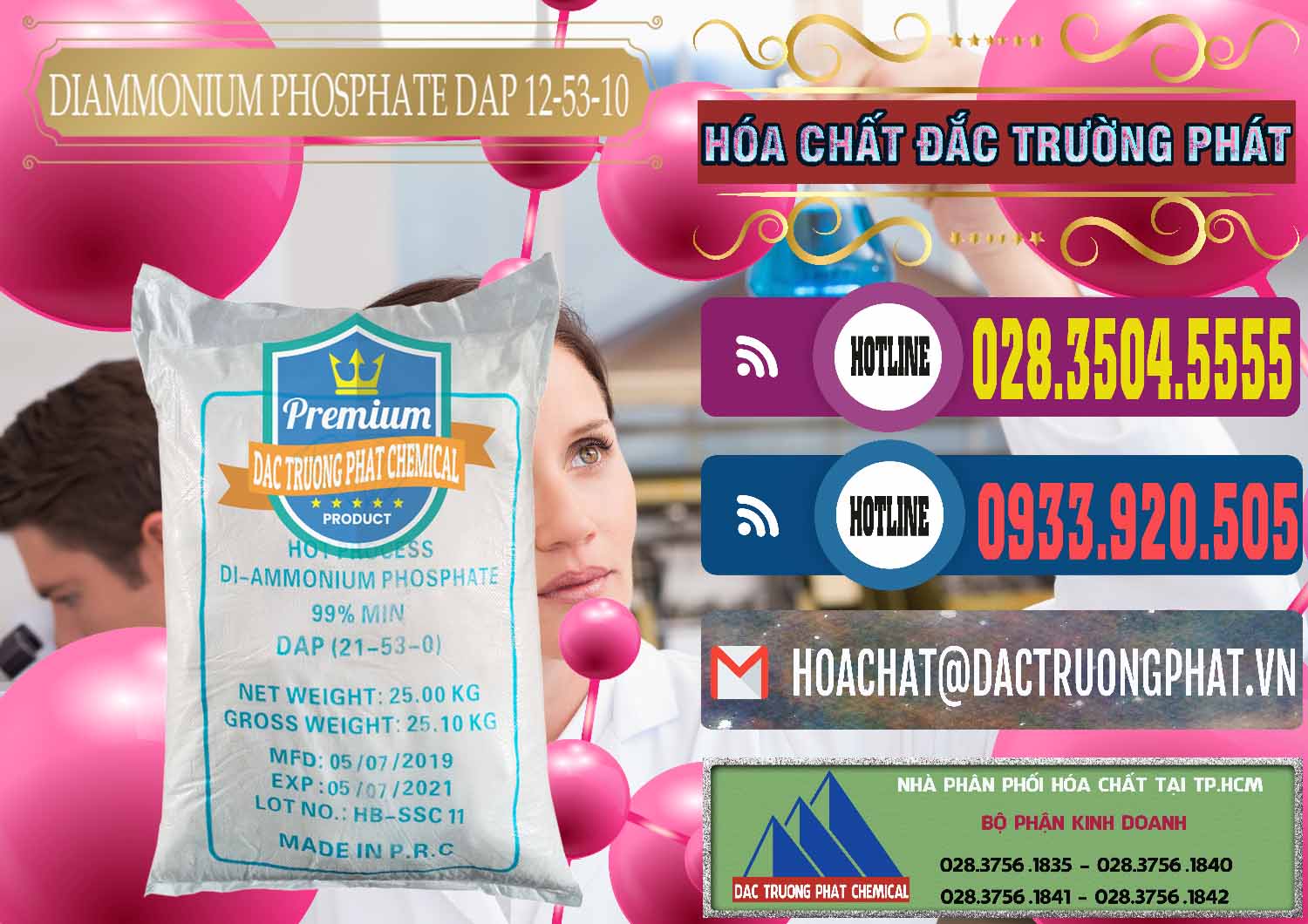 Nơi cung ứng và bán DAP - Diammonium Phosphate Trung Quốc China - 0319 - Công ty chuyên cung cấp và nhập khẩu hóa chất tại TP.HCM - muabanhoachat.com.vn