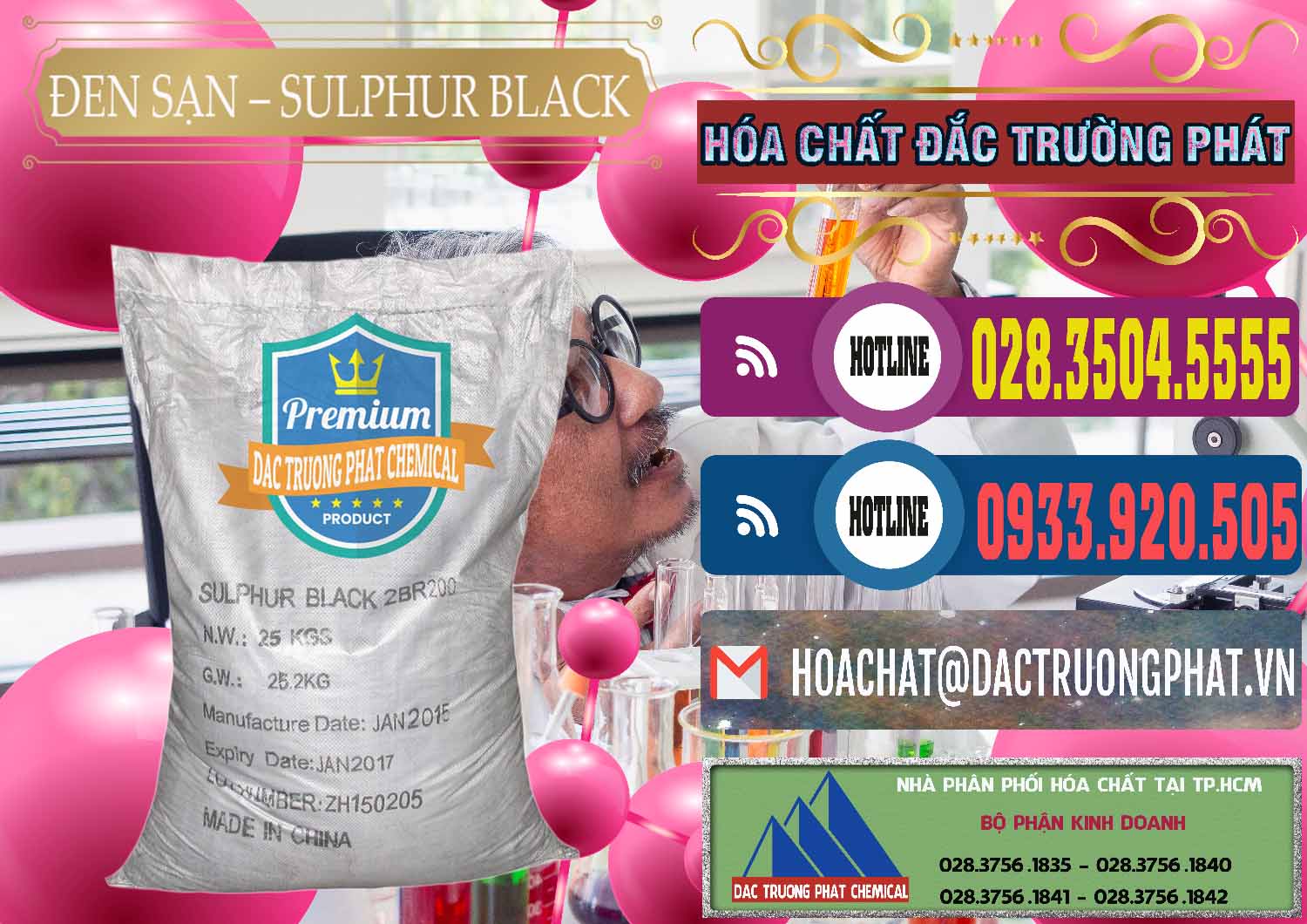 Nơi kinh doanh - bán Đen Sạn – Sulphur Black Trung Quốc China - 0062 - Nơi cung cấp - nhập khẩu hóa chất tại TP.HCM - muabanhoachat.com.vn