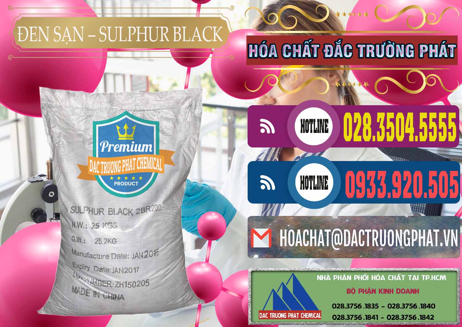 Cty cung ứng & bán Đen Sạn – Sulphur Black Trung Quốc China - 0062 - Chuyên cung cấp _ phân phối hóa chất tại TP.HCM - muabanhoachat.com.vn