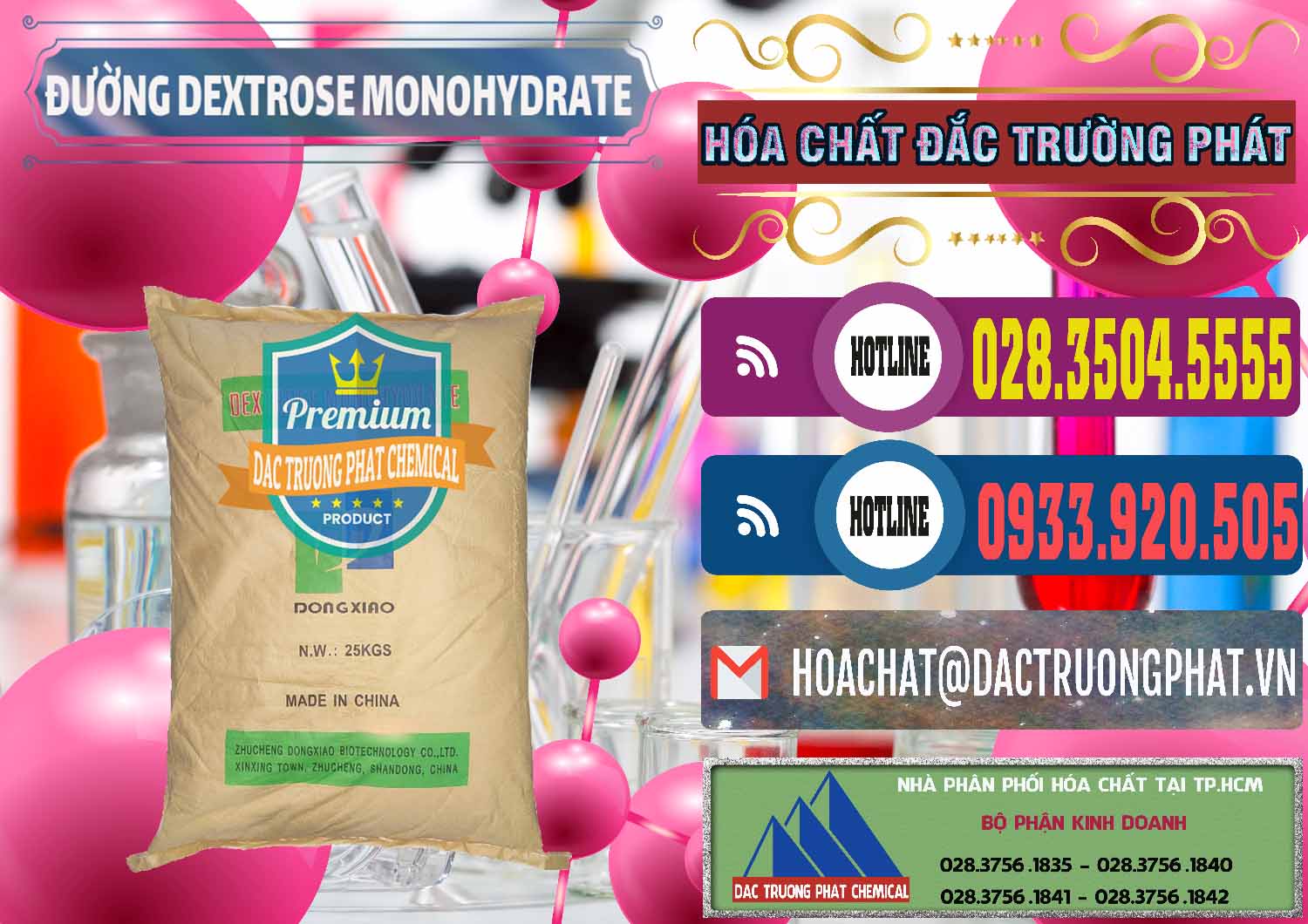 Cty chuyên nhập khẩu - bán Đường Dextrose Monohydrate Food Grade Dongxiao Trung Quốc China - 0063 - Chuyên cung cấp & phân phối hóa chất tại TP.HCM - muabanhoachat.com.vn