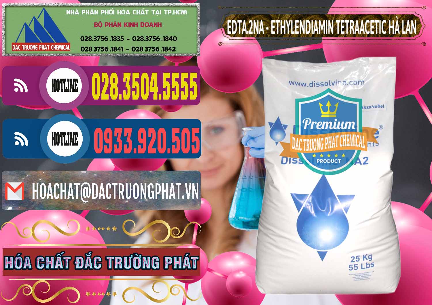 Cty chuyên phân phối ( bán ) EDTA.2NA - Ethylendiamin Tetraacetic Dissolvine Hà Lan Netherlands - 0064 - Nhà nhập khẩu & cung cấp hóa chất tại TP.HCM - muabanhoachat.com.vn