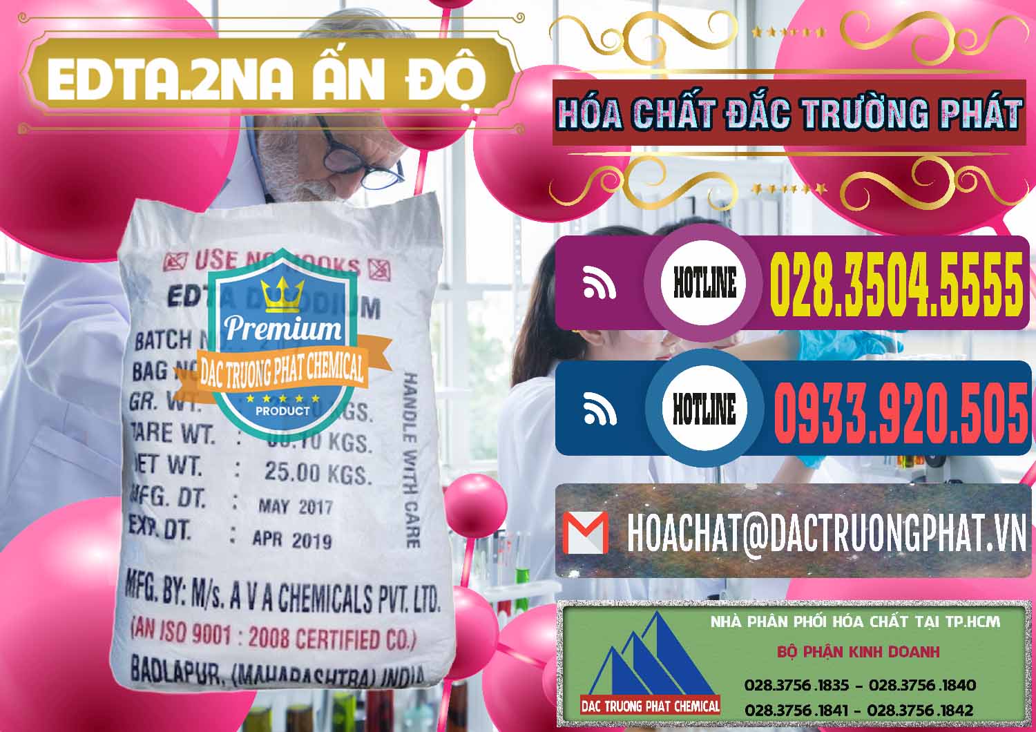 EDTA.2NA - Ethylendiamin Tetraacetic Ấn Độ India Cty chuyên nhập khẩu - bán EDTA.2NA - Ethylendiamin Tetraacetic Ấn Độ India - 0416 - Công ty cung cấp & kinh doanh hóa chất tại TP.HCM - muabanhoachat.com.vn