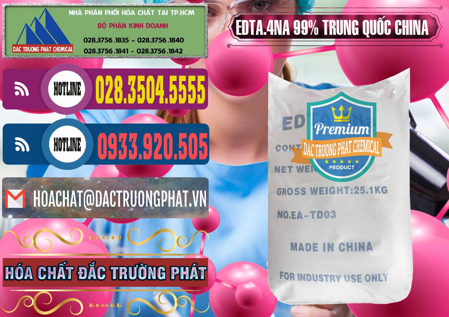 Công ty chuyên cung ứng & bán EDTA.4NA - EDTA Muối 99% Trung Quốc China - 0292 - Cty chuyên cung cấp và kinh doanh hóa chất tại TP.HCM - muabanhoachat.com.vn
