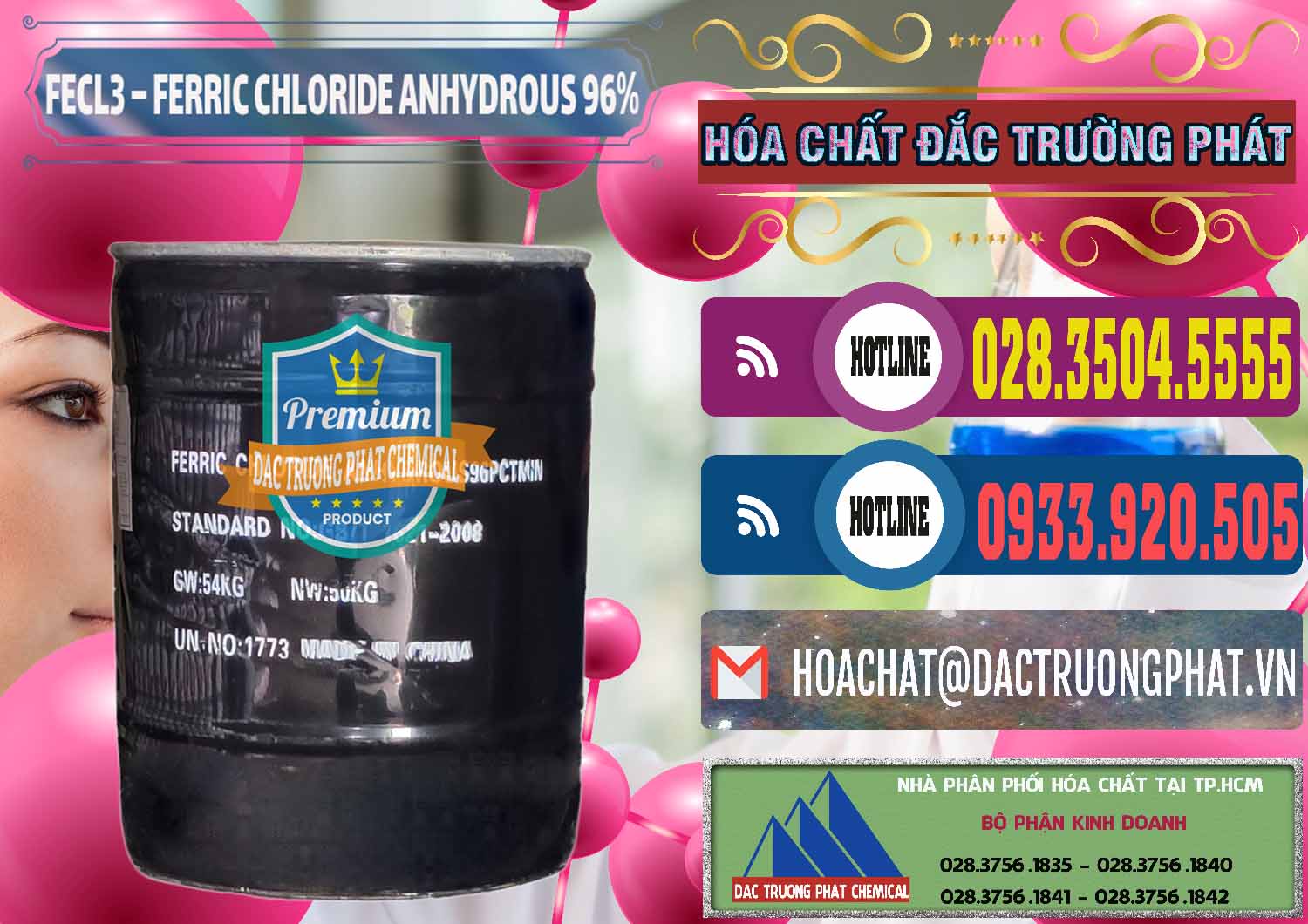 Bán ( cung cấp ) FECL3 – Ferric Chloride Anhydrous 96% Trung Quốc China - 0065 - Nơi phân phối _ cung ứng hóa chất tại TP.HCM - muabanhoachat.com.vn