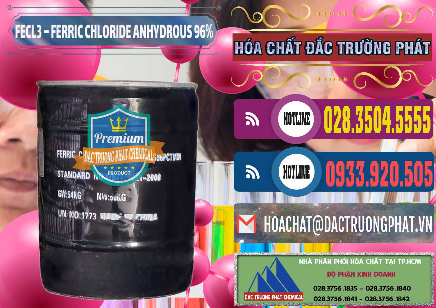 Nơi bán _ cung cấp FECL3 – Ferric Chloride Anhydrous 96% Trung Quốc China - 0065 - Chuyên phân phối - cung cấp hóa chất tại TP.HCM - muabanhoachat.com.vn