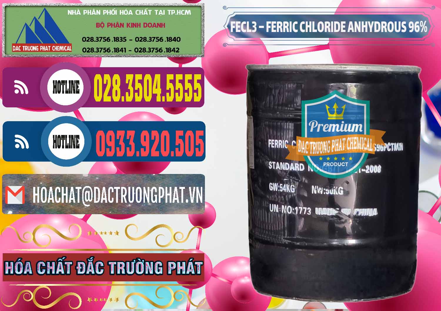 Cty cung cấp - bán FECL3 – Ferric Chloride Anhydrous 96% Trung Quốc China - 0065 - Cty chuyên nhập khẩu - phân phối hóa chất tại TP.HCM - muabanhoachat.com.vn