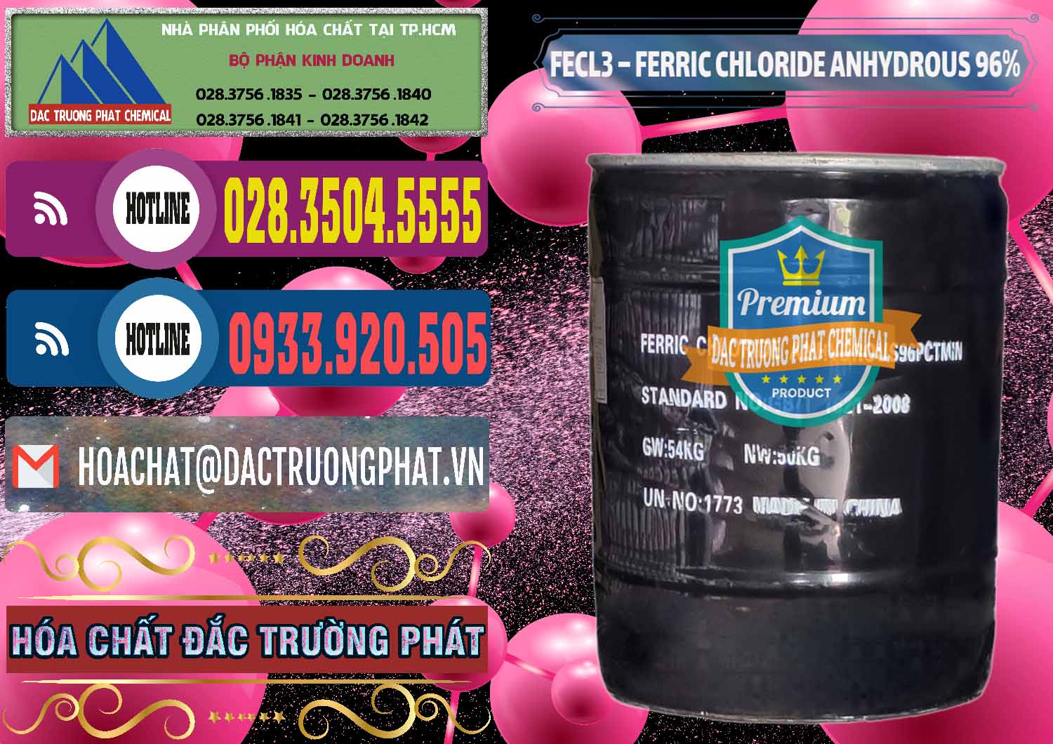 Cty phân phối - bán FECL3 – Ferric Chloride Anhydrous 96% Trung Quốc China - 0065 - Đơn vị chuyên nhập khẩu ( cung cấp ) hóa chất tại TP.HCM - muabanhoachat.com.vn