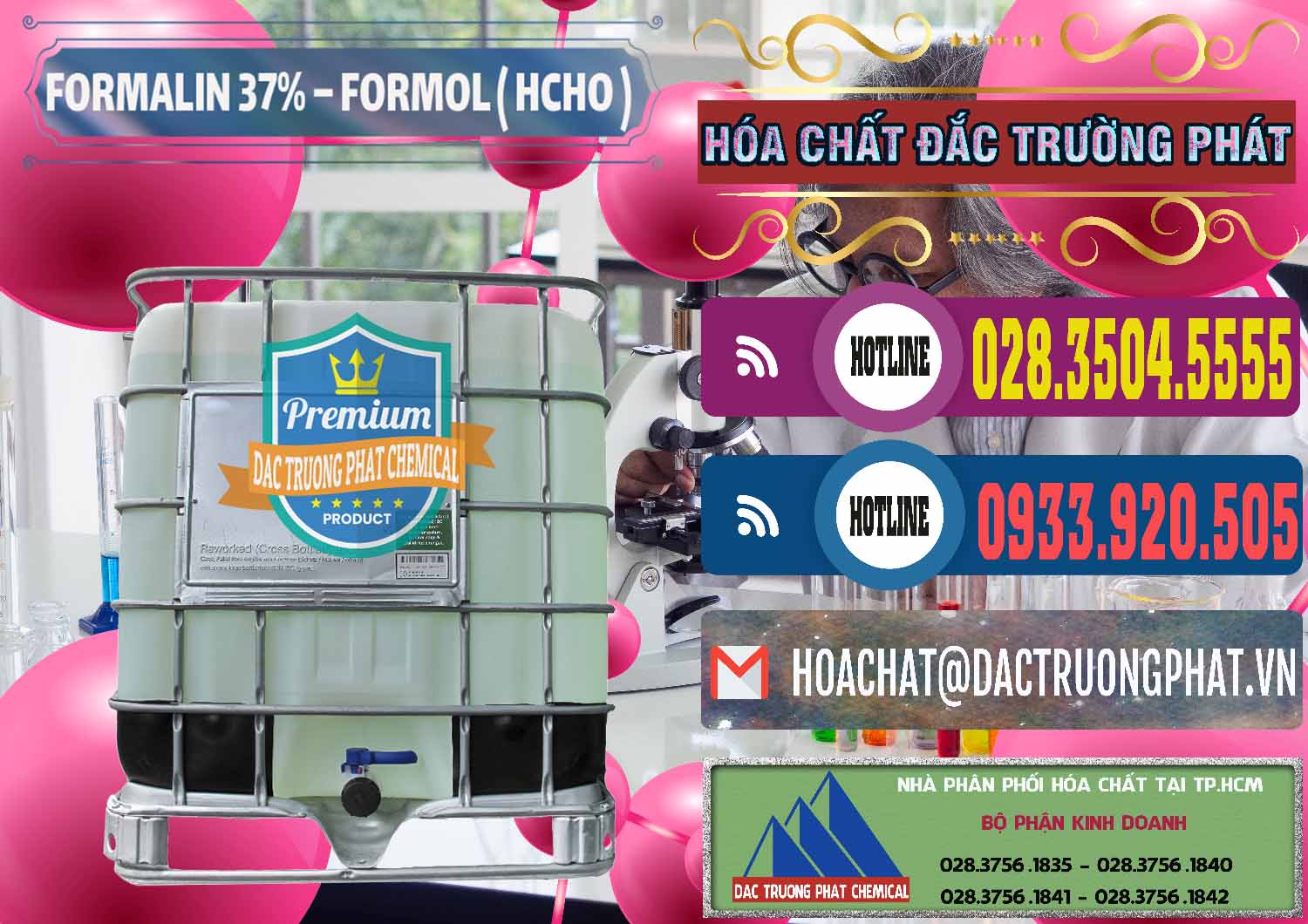 Cty kinh doanh - cung cấp Formalin - Formol ( HCHO ) 37% Việt Nam - 0187 - Công ty chuyên cung cấp & kinh doanh hóa chất tại TP.HCM - muabanhoachat.com.vn