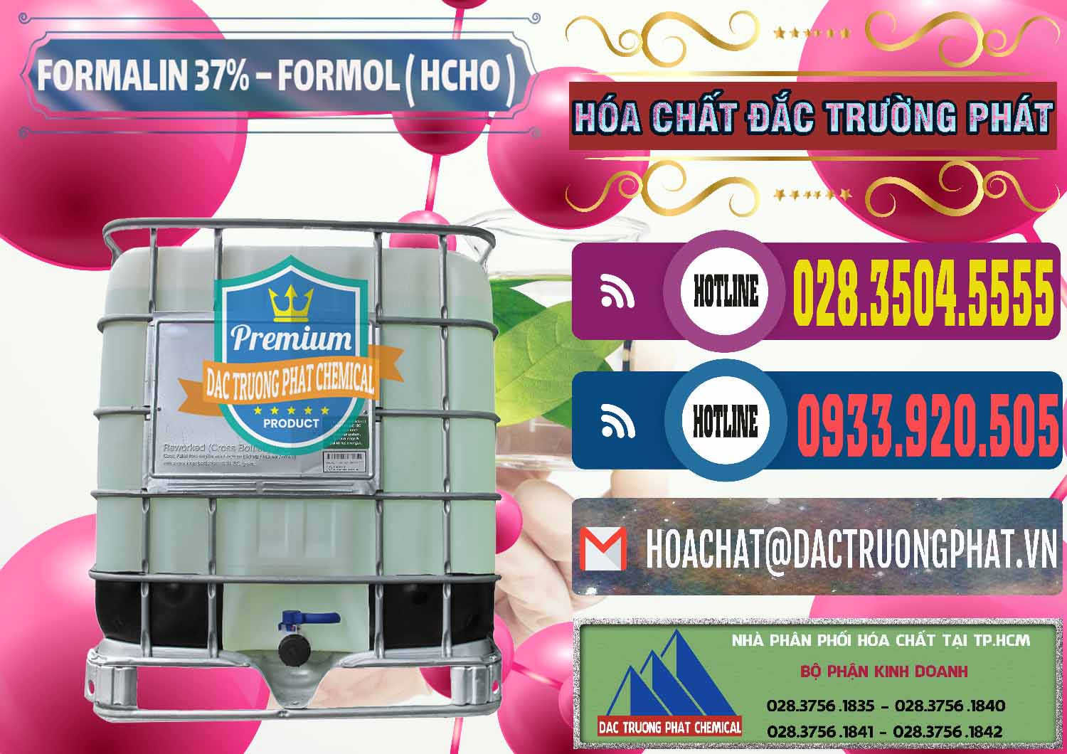 Công ty cung cấp _ phân phối Formalin - Formol ( HCHO ) 37% Việt Nam - 0187 - Nơi cung ứng _ phân phối hóa chất tại TP.HCM - muabanhoachat.com.vn