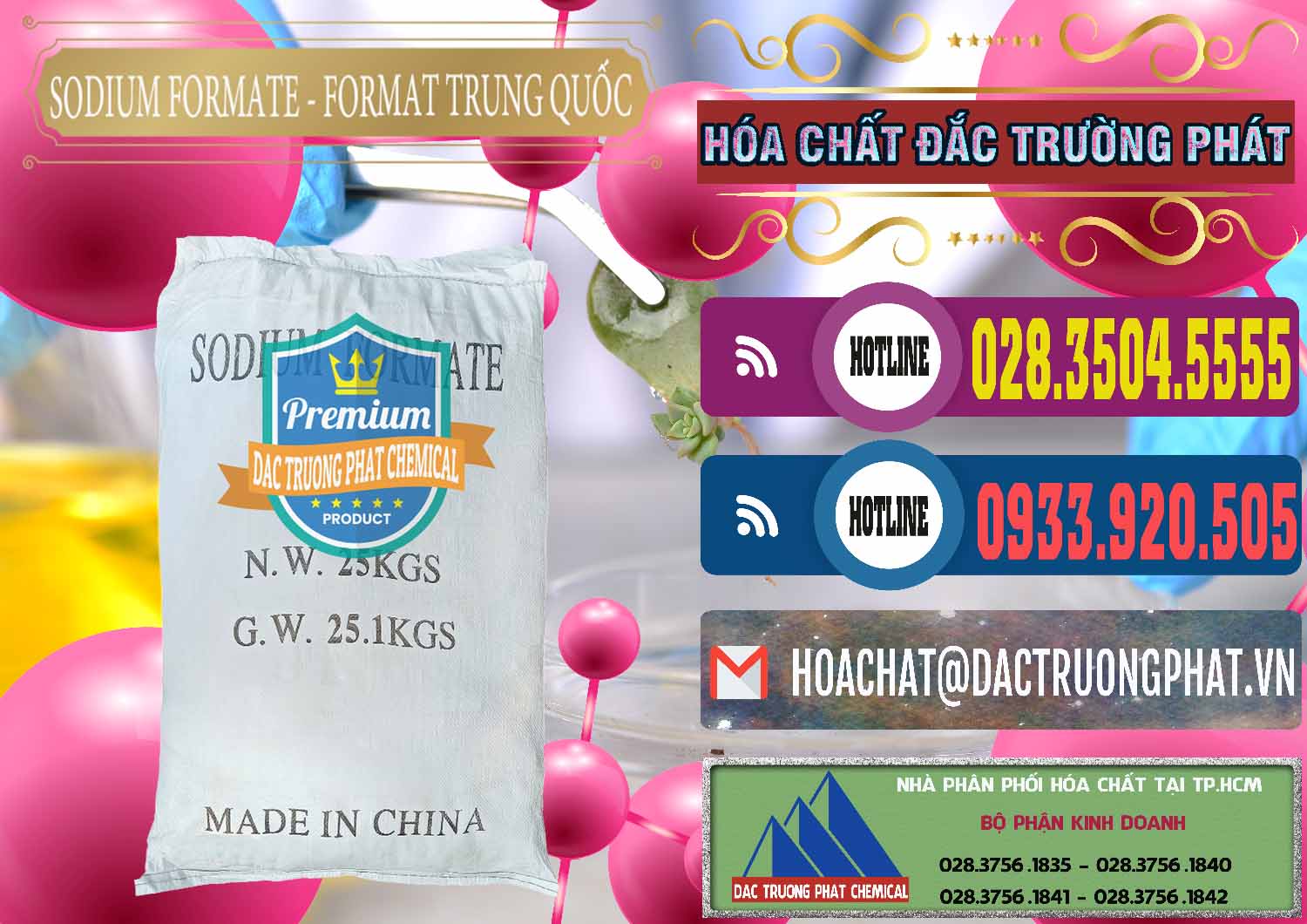 Nơi chuyên bán và cung ứng Sodium Formate - Natri Format Trung Quốc China - 0142 - Đơn vị chuyên bán - cung cấp hóa chất tại TP.HCM - muabanhoachat.com.vn