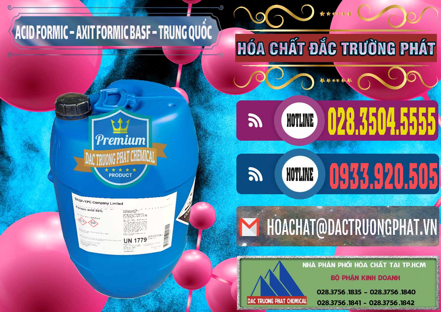 Chuyên nhập khẩu _ bán Acid Formic - Axit Formic BASF Trung Quốc China - 0025 - Nơi chuyên cung cấp và kinh doanh hóa chất tại TP.HCM - muabanhoachat.com.vn