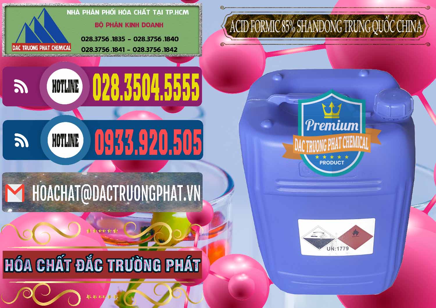 Cty chuyên bán ( cung ứng ) Acid Formic - Axit Formic 85% Shandong Trung Quốc China - 0235 - Cty chuyên kinh doanh và cung cấp hóa chất tại TP.HCM - muabanhoachat.com.vn
