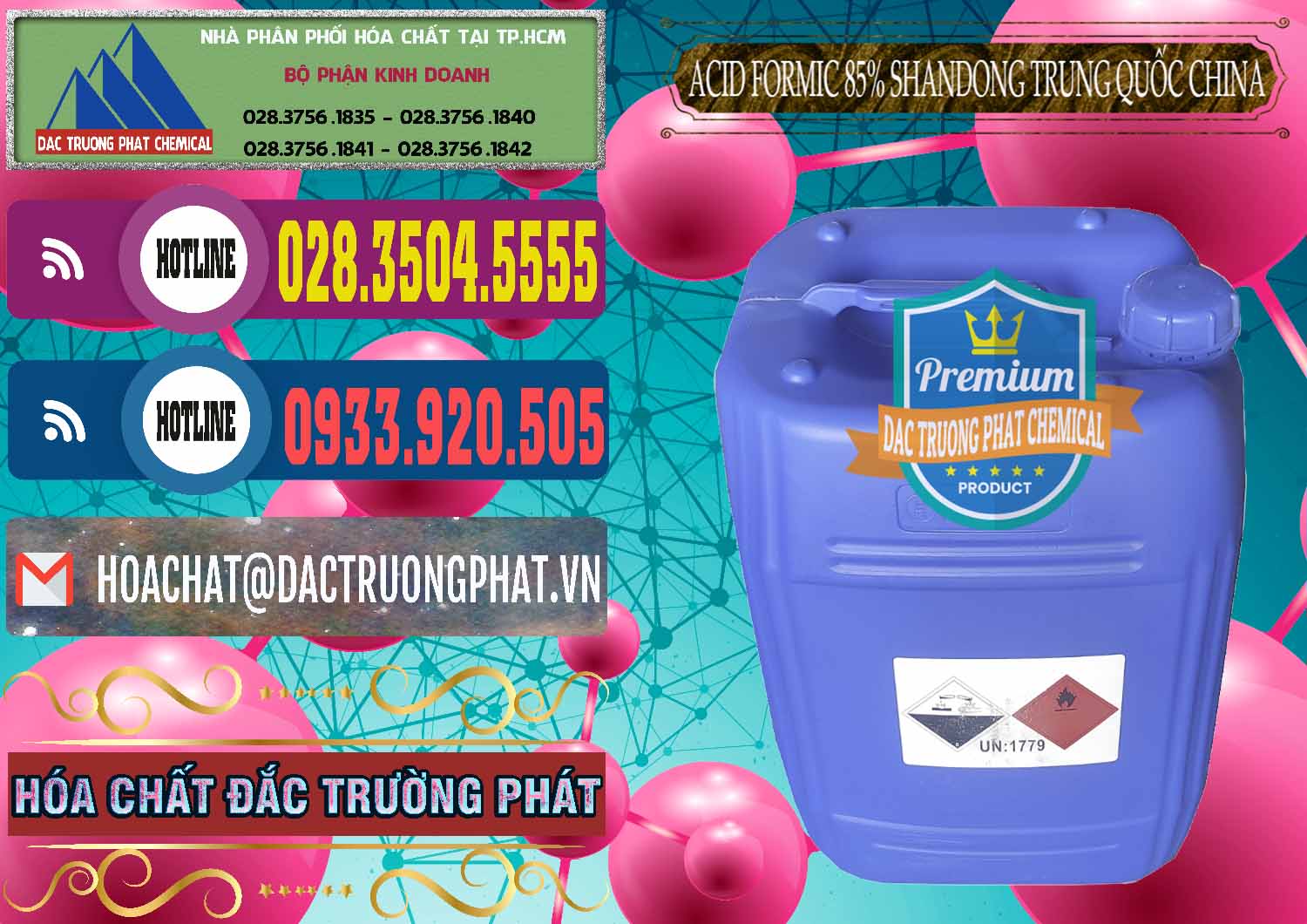 Nhà cung ứng ( bán ) Acid Formic - Axit Formic 85% Shandong Trung Quốc China - 0235 - Đơn vị chuyên cung cấp & bán hóa chất tại TP.HCM - muabanhoachat.com.vn