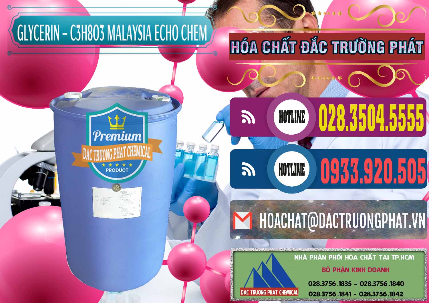 Công ty nhập khẩu _ bán C3H8O3 - Glycerin 99.7% Echo Chem Malaysia - 0273 - Đơn vị cung cấp và bán hóa chất tại TP.HCM - muabanhoachat.com.vn
