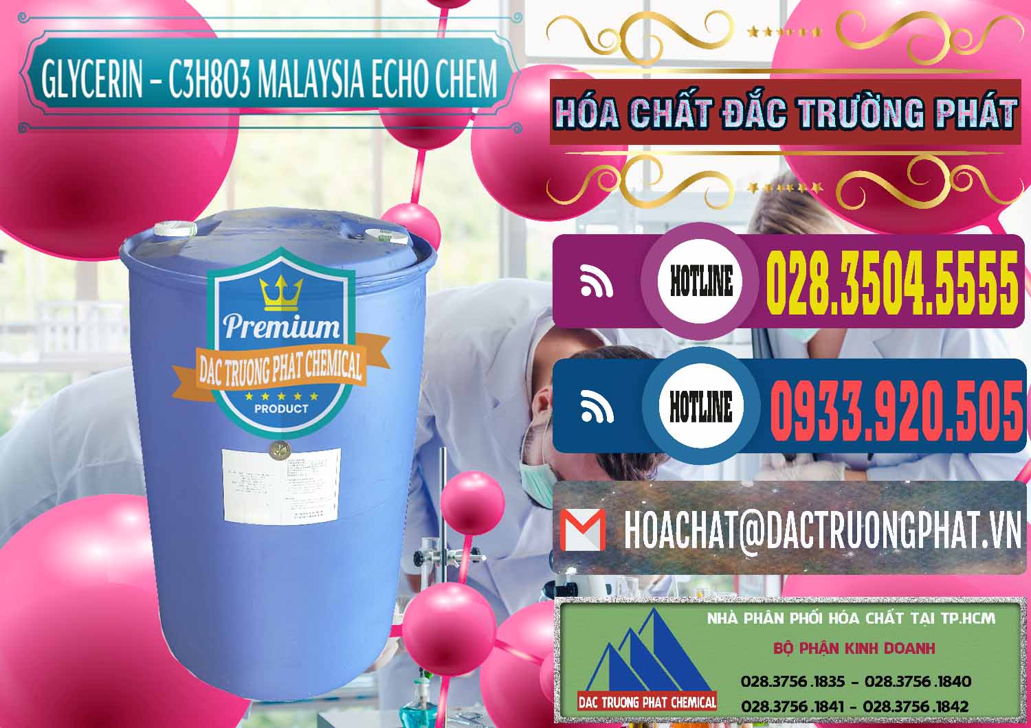 Phân phối & bán C3H8O3 - Glycerin 99.7% Echo Chem Malaysia - 0273 - Nơi phân phối ( cung cấp ) hóa chất tại TP.HCM - muabanhoachat.com.vn
