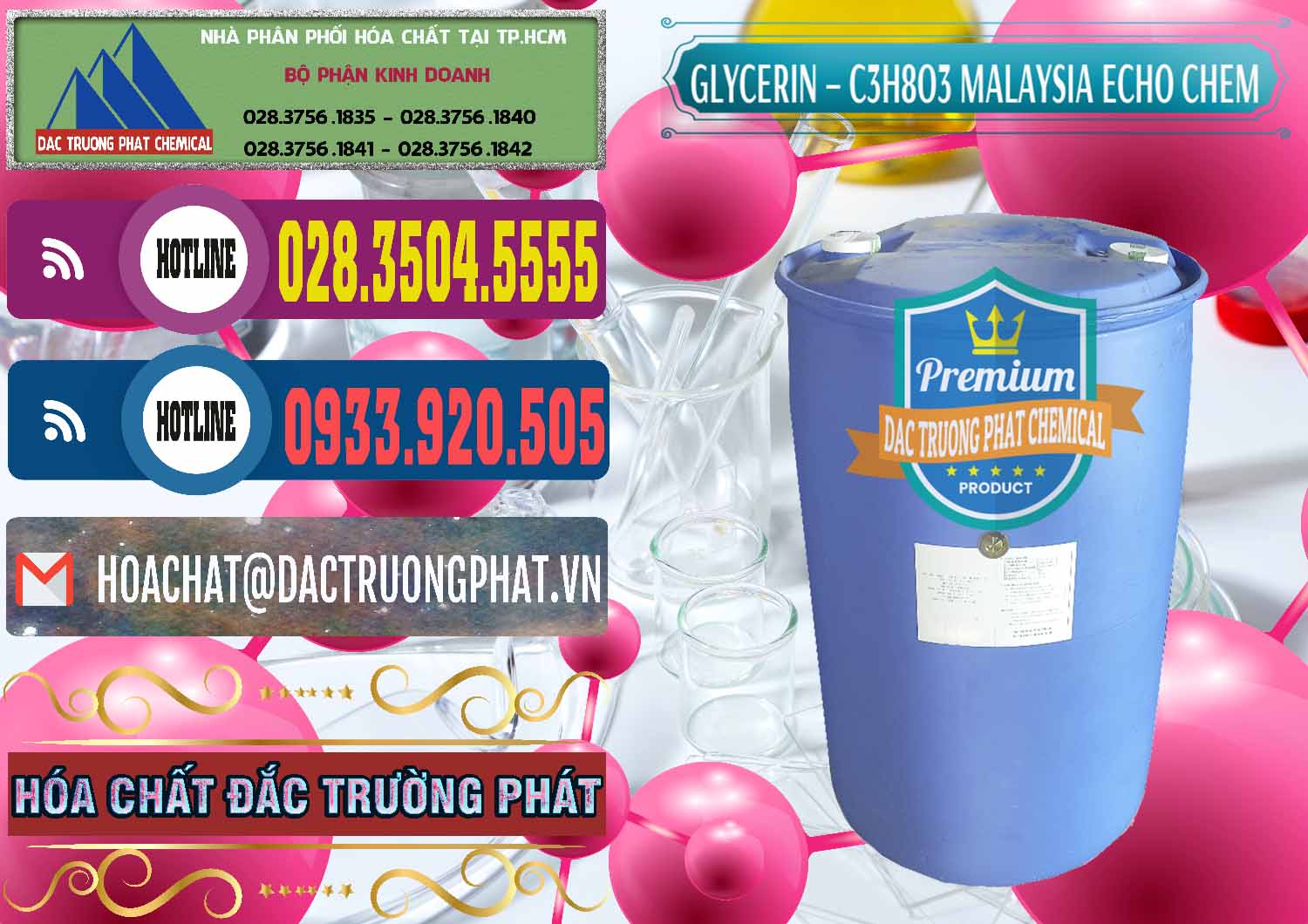 Đơn vị kinh doanh _ bán C3H8O3 - Glycerin 99.7% Echo Chem Malaysia - 0273 - Cty chuyên phân phối _ nhập khẩu hóa chất tại TP.HCM - muabanhoachat.com.vn